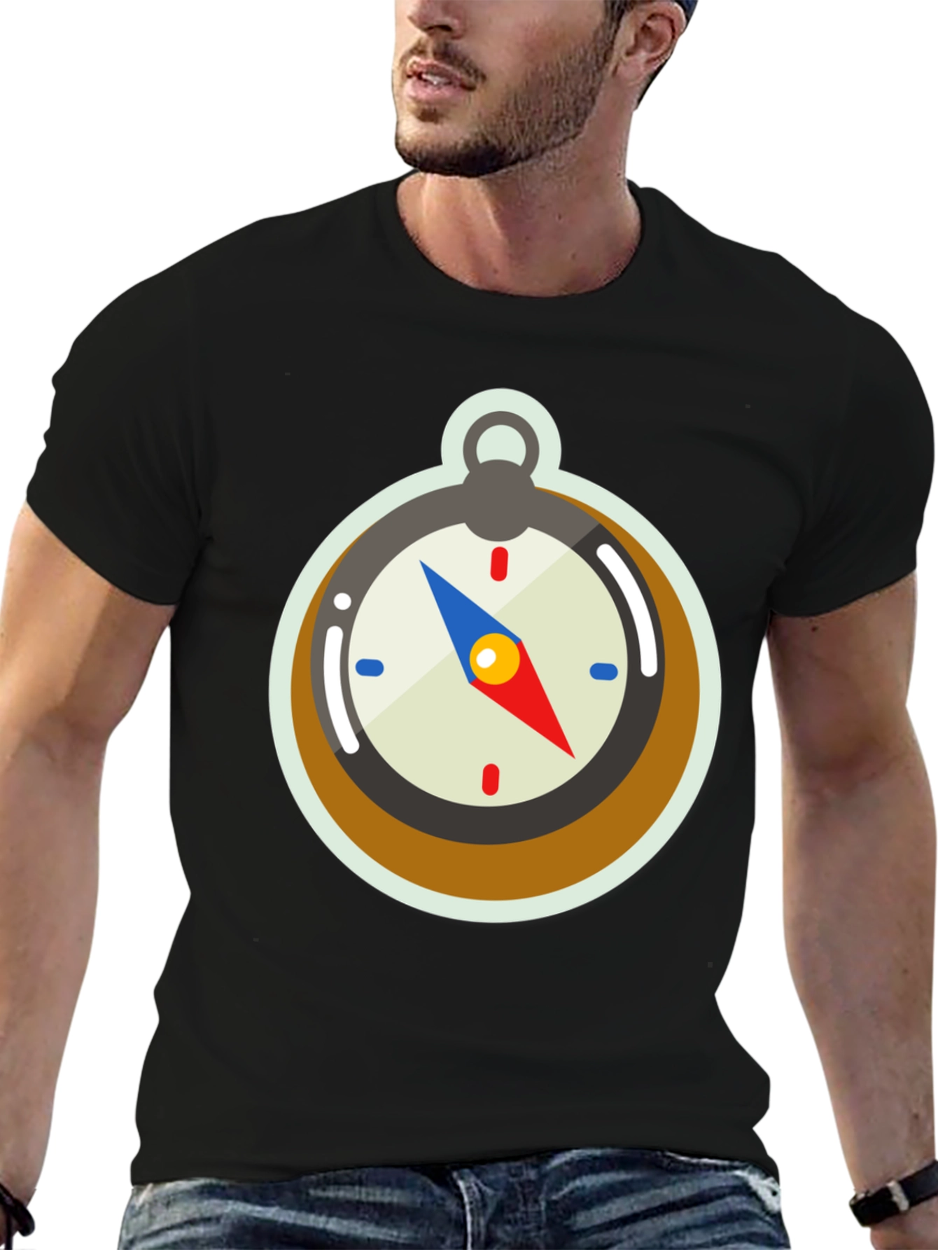 Compass Graphic Tee - Adventure Awaits!