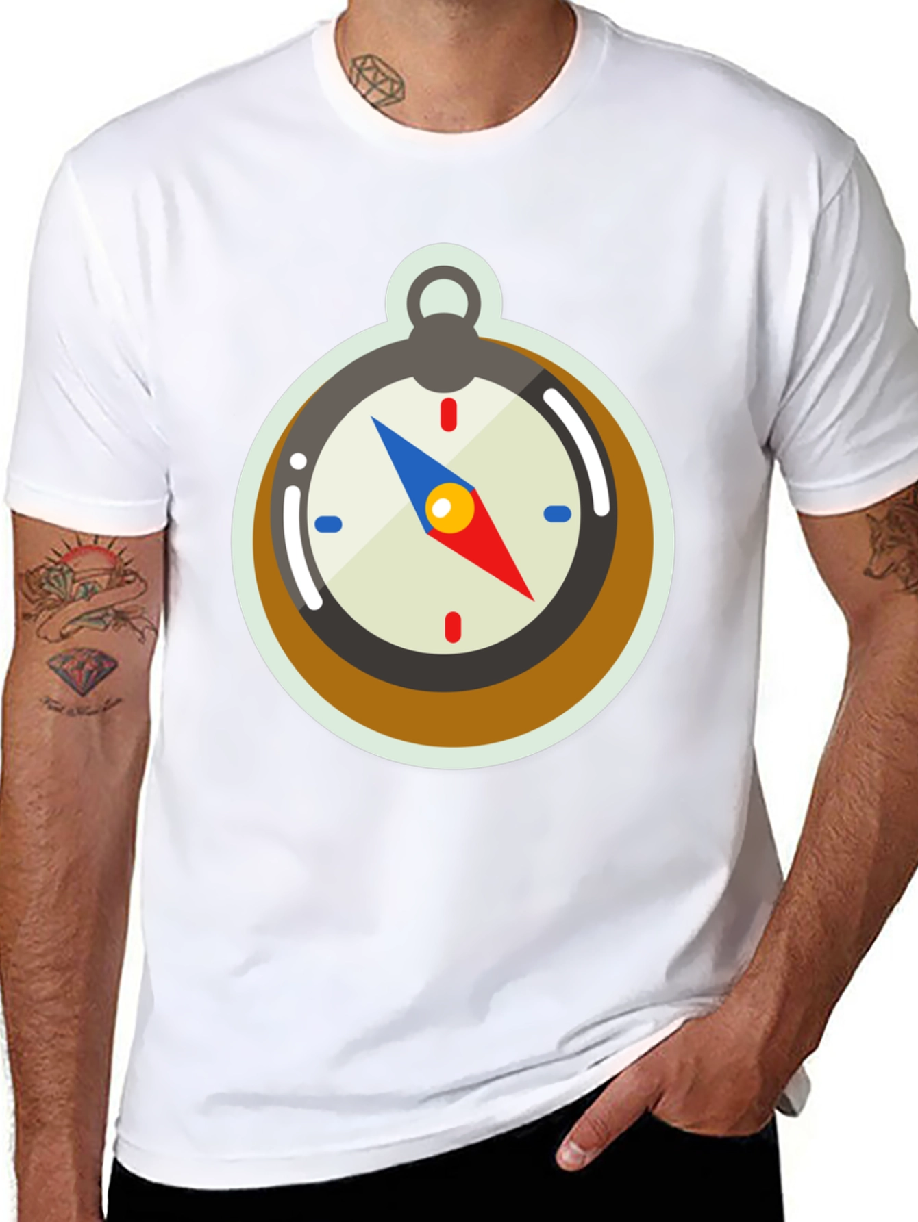 Compass Graphic Tee - Adventure Awaits!