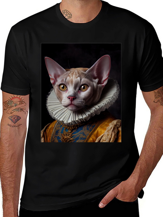 Regal Cat T-Shirt - Renaissance Pet Portrait