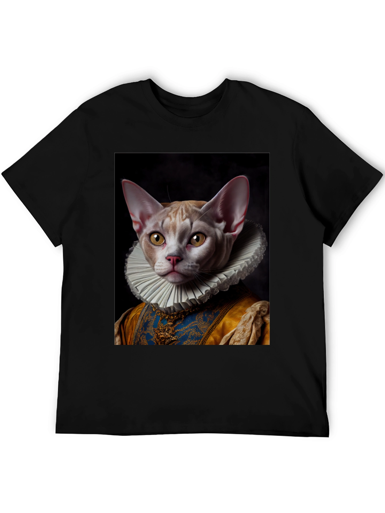 Regal Cat T-Shirt - Renaissance Pet Portrait