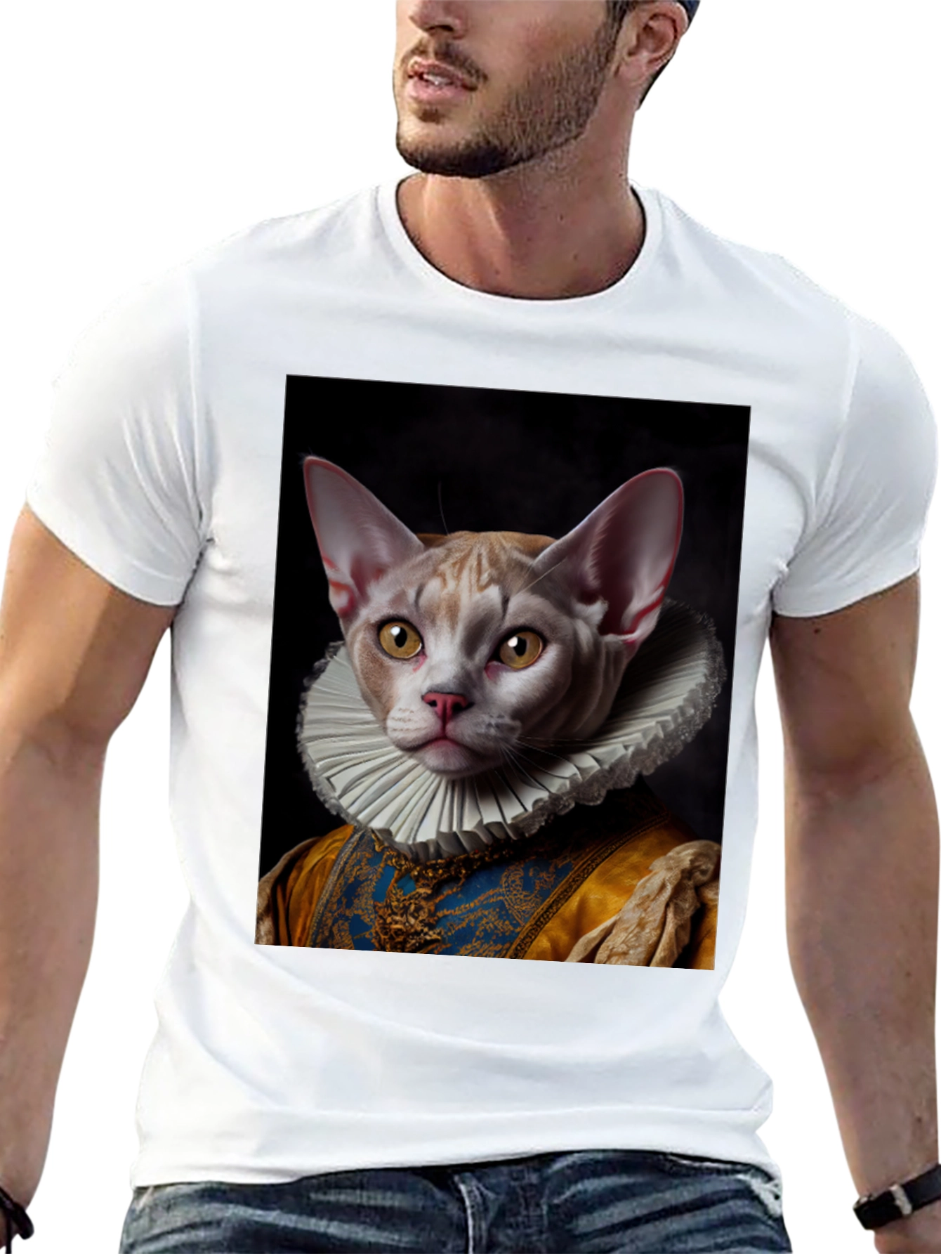 Regal Cat T-Shirt - Renaissance Pet Portrait