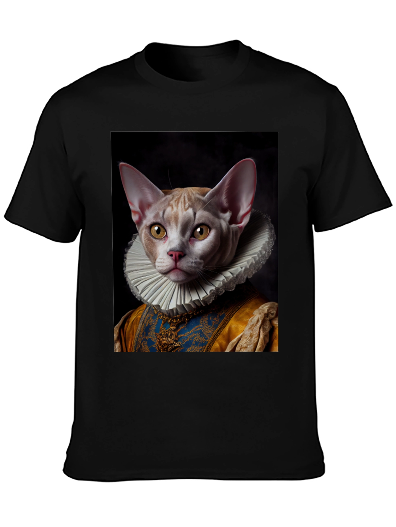 Regal Cat T-Shirt - Renaissance Pet Portrait