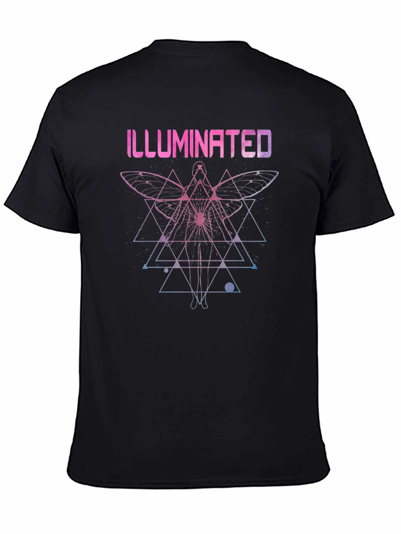 Illuminated Moth Graphic T-Shirt