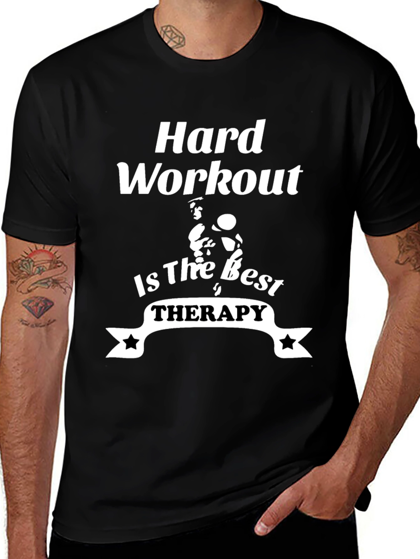 Hard Workout Therapy Graphic Tee