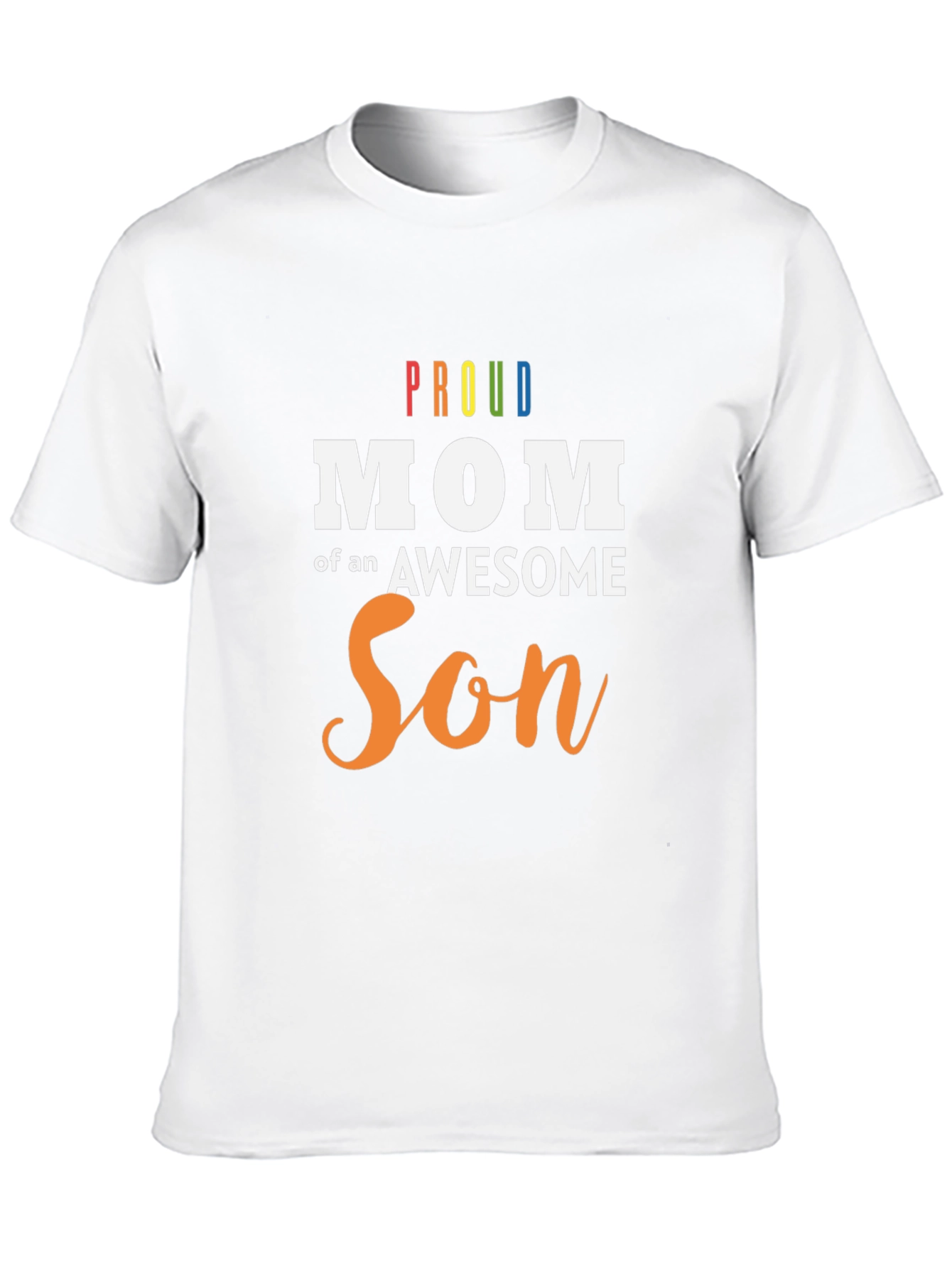 Proud Mom of an Awesome Son Black T-Shirt