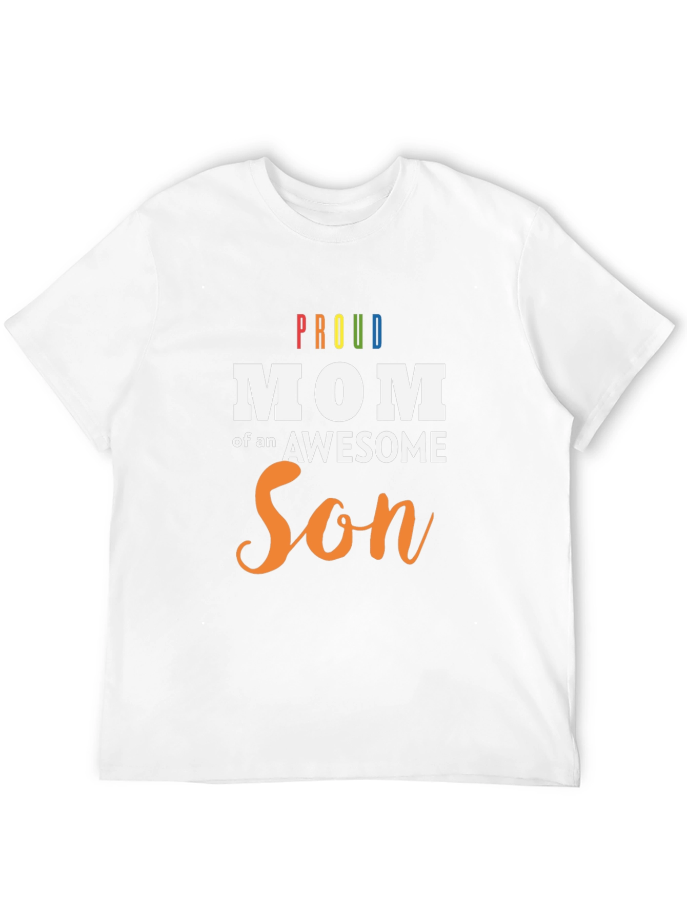Proud Mom of an Awesome Son Black T-Shirt