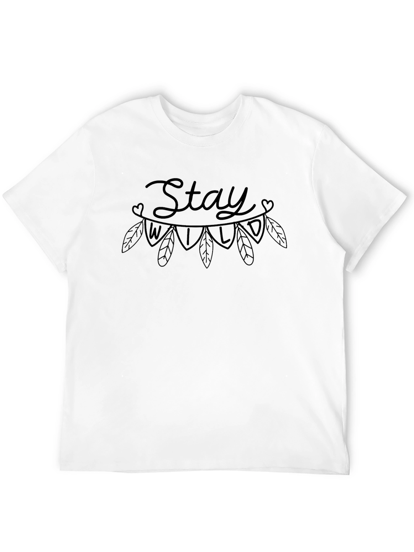 Stay Wild Black T-Shirt