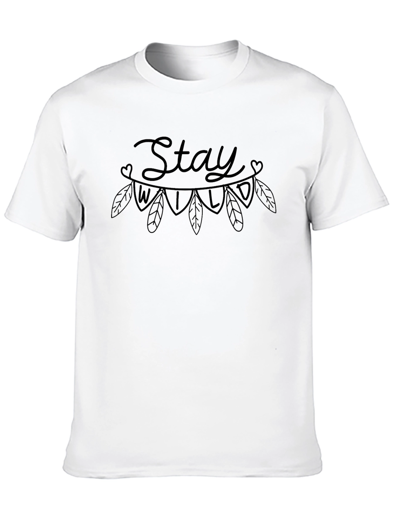 Stay Wild Black T-Shirt