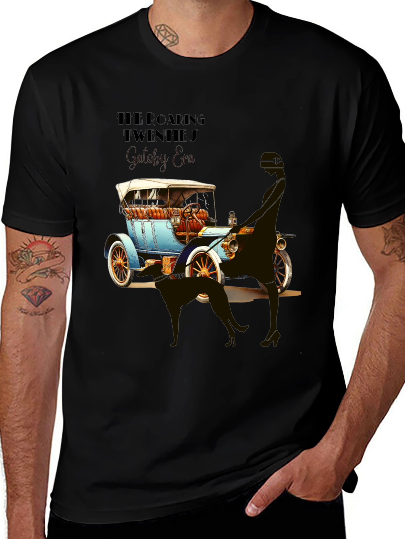 Roaring 20s Car Graphic T-Shirt