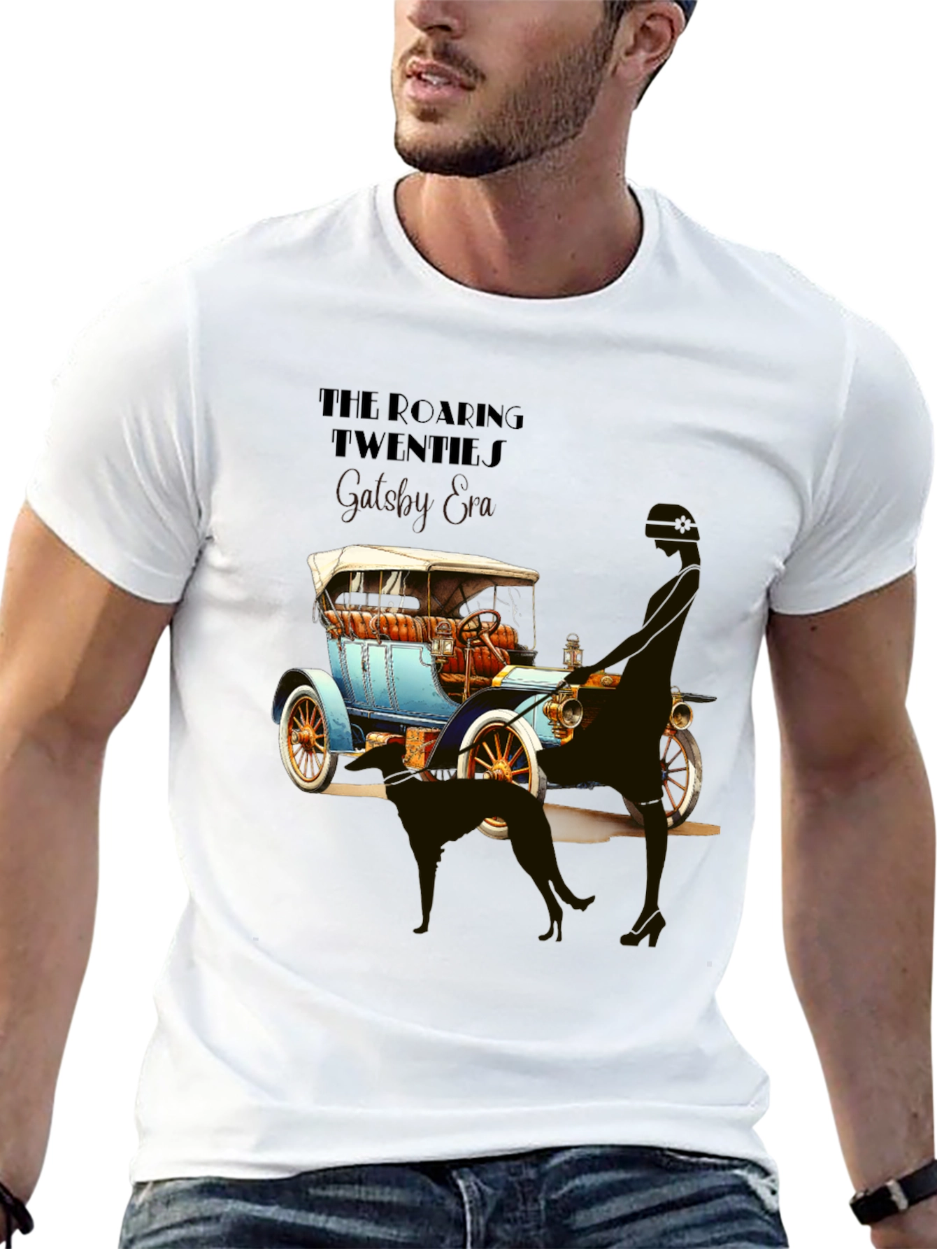 Roaring 20s Car Graphic T-Shirt