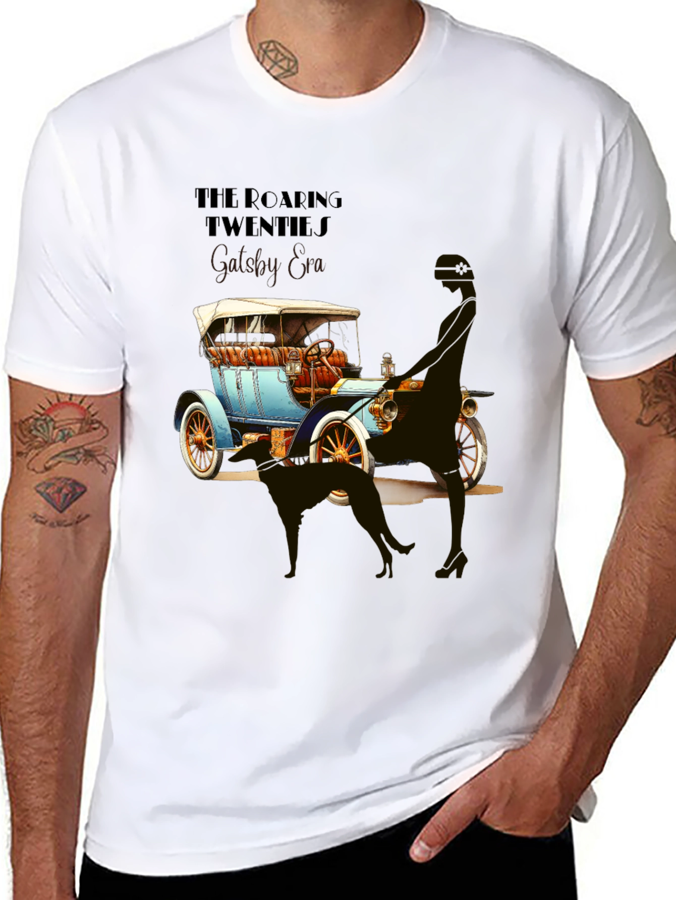 Roaring 20s Car Graphic T-Shirt