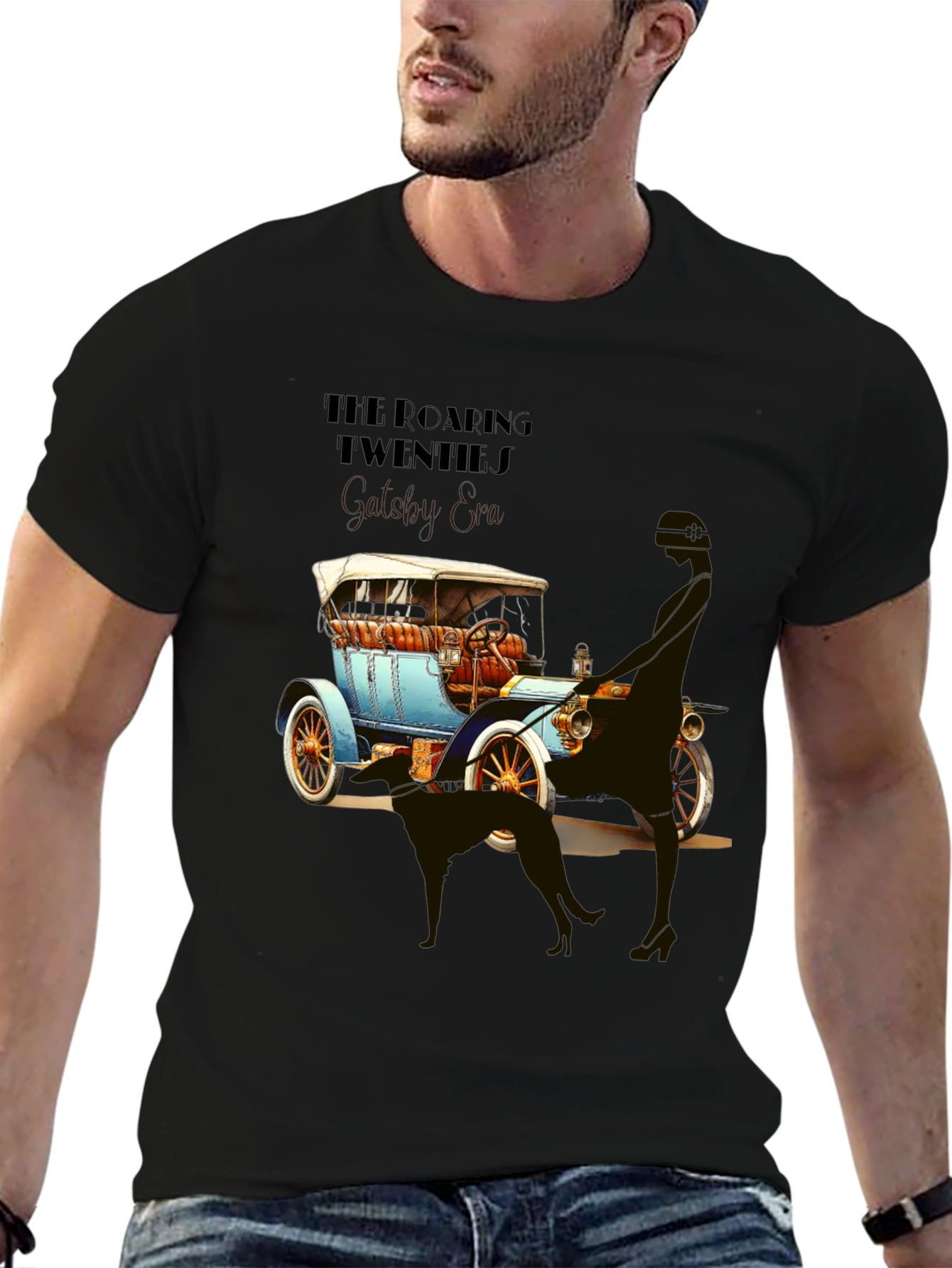 Roaring 20s Car Graphic T-Shirt