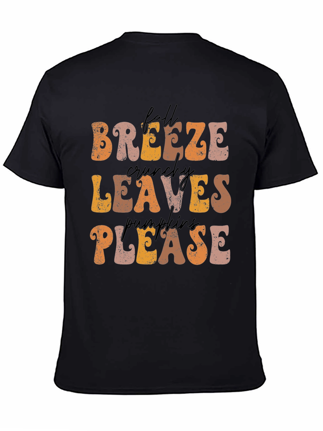Fall Breeze Crunchy Leaves Pumpkins Please T-Shirt