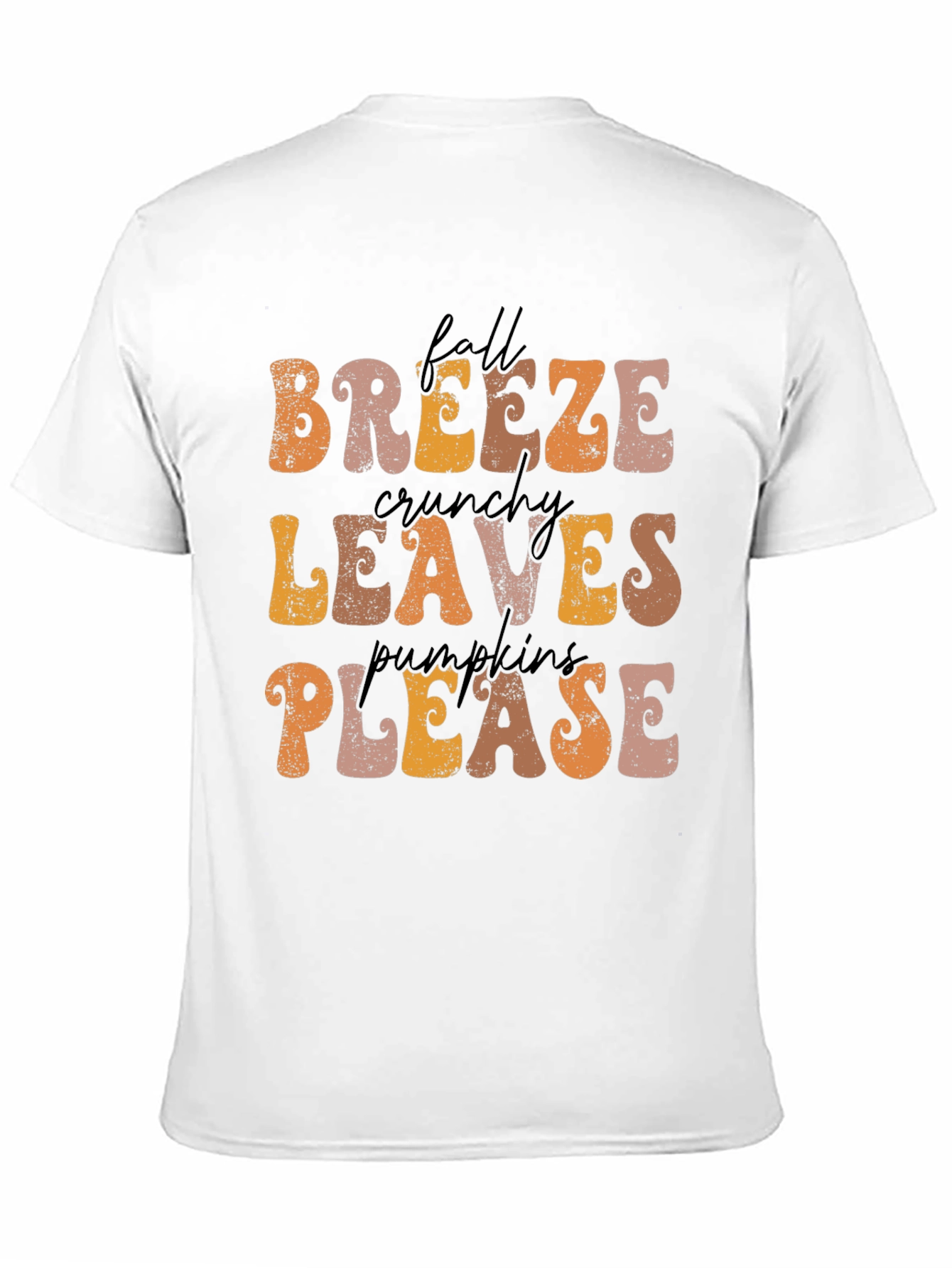 Fall Breeze Crunchy Leaves Pumpkins Please T-Shirt