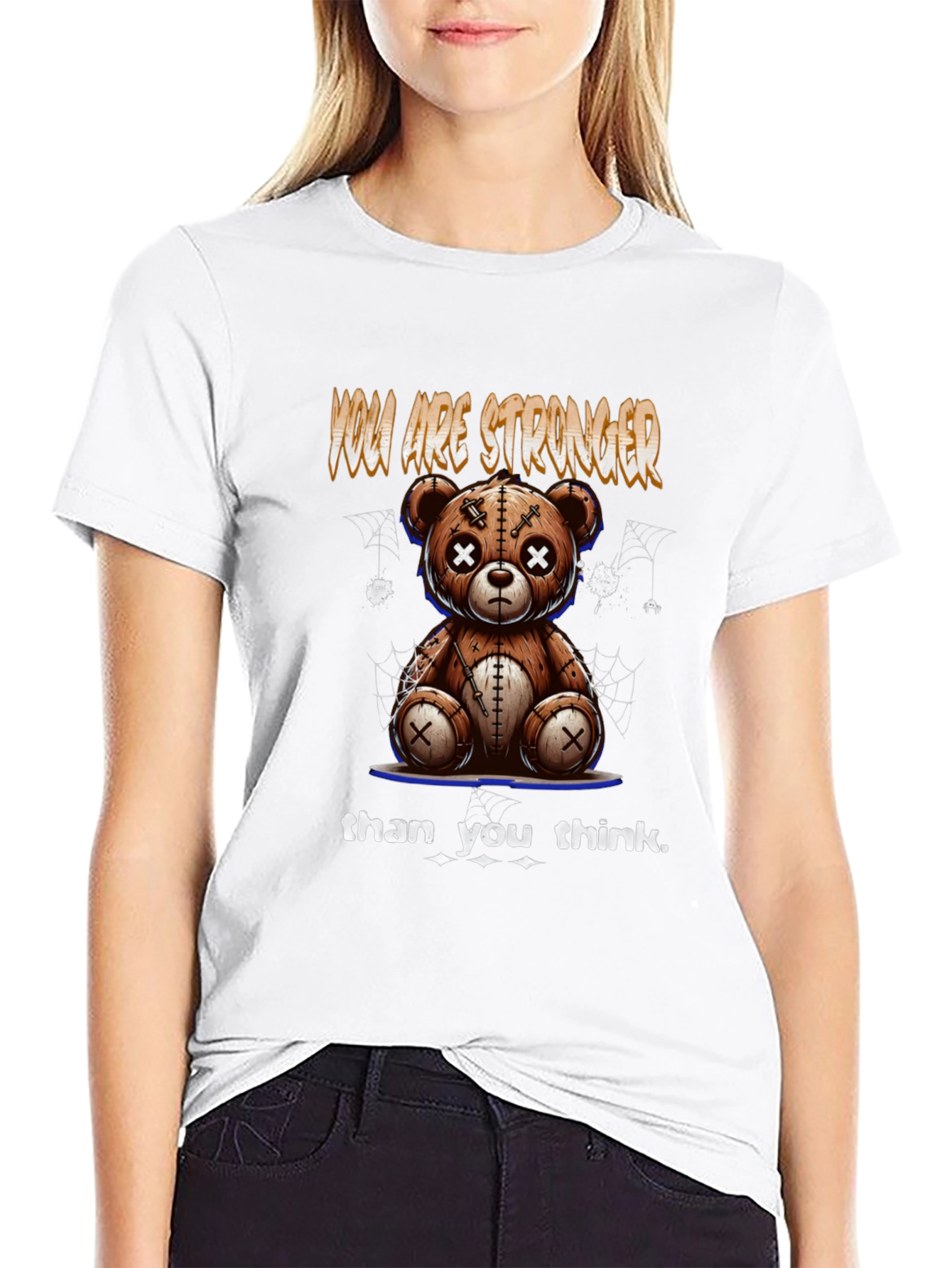Motivational Teddy Bear Graphic Tee