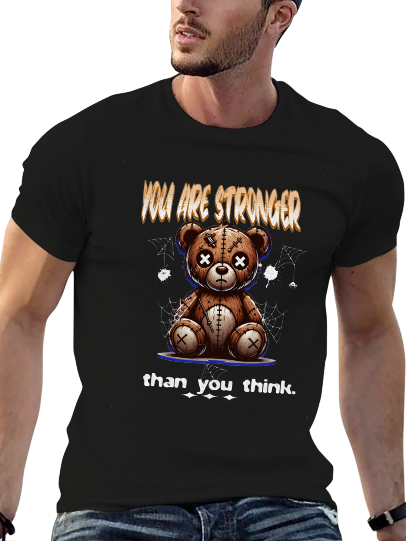 Motivational Teddy Bear Graphic Tee