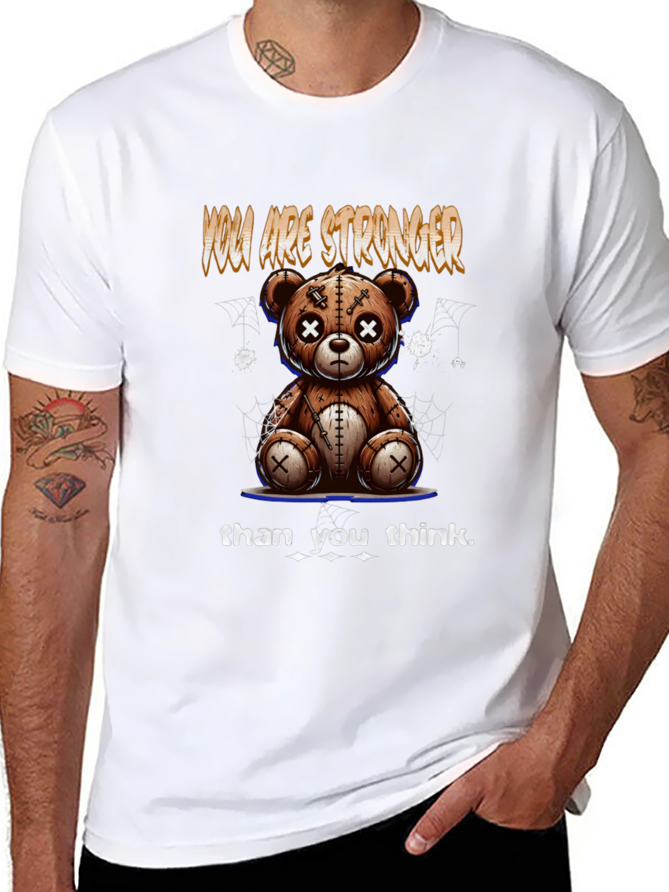 Motivational Teddy Bear Graphic Tee