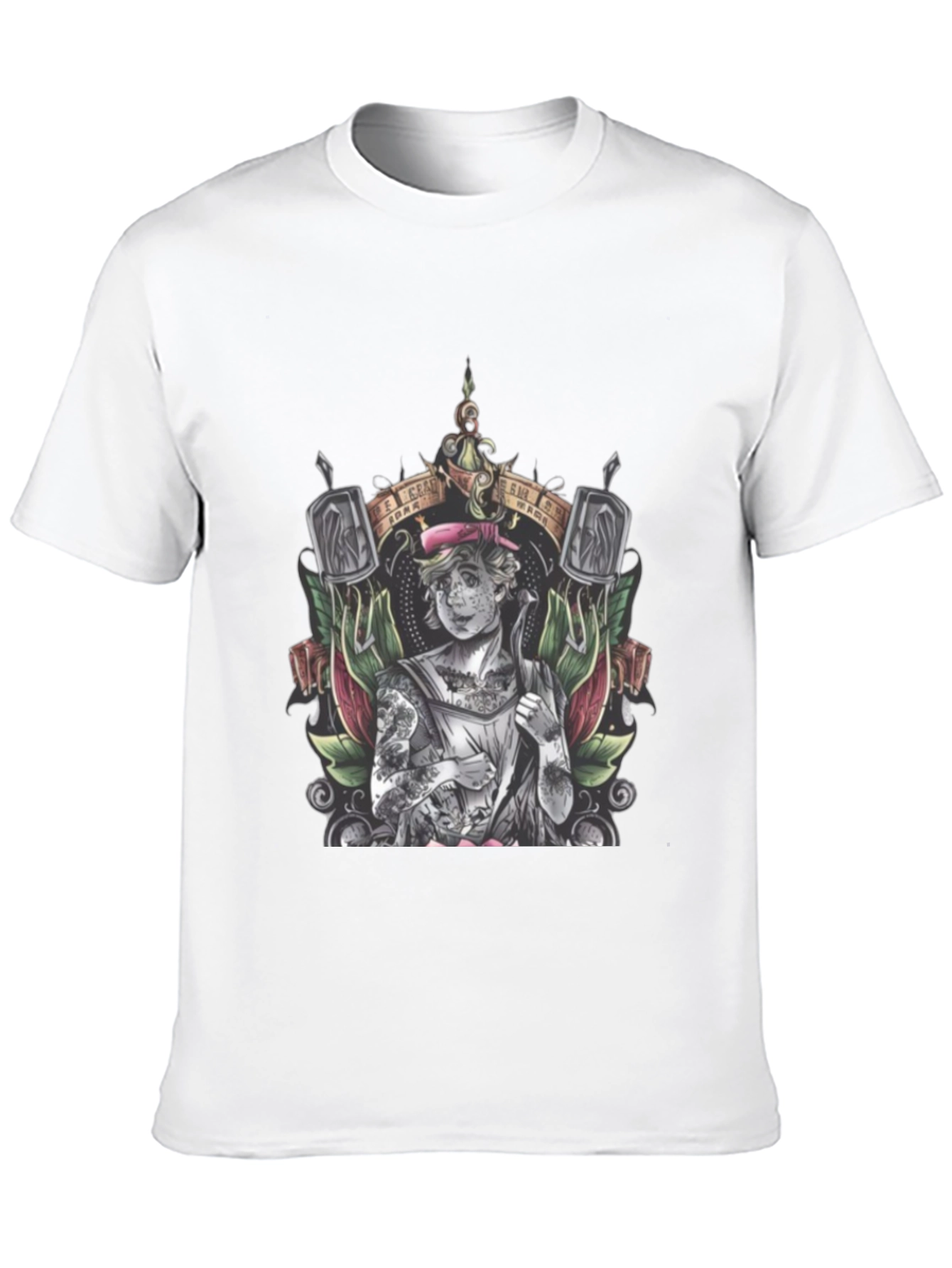 Tattooed Sailor Graphic Tee - Classic Black Cotton