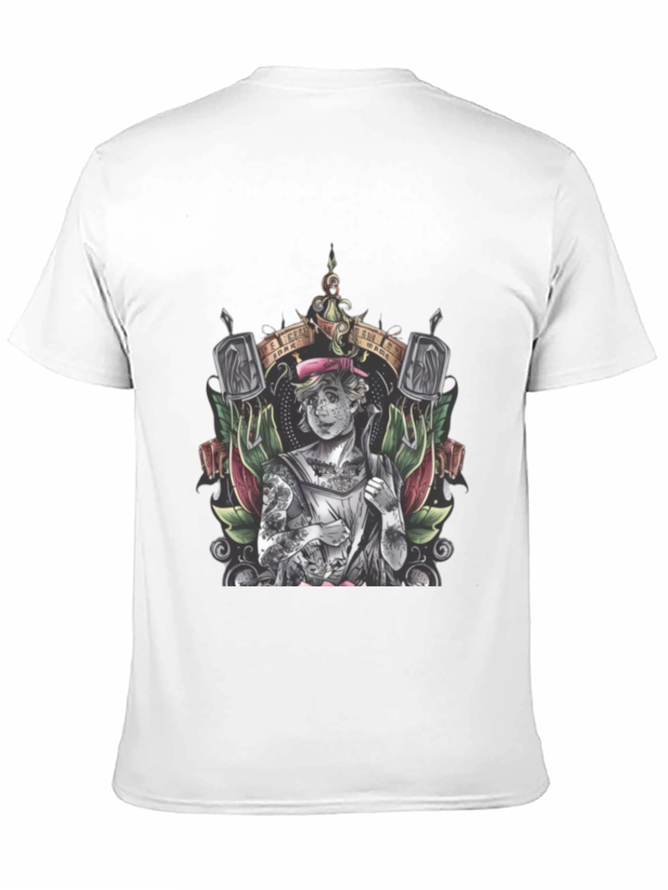 Tattooed Sailor Graphic Tee - Classic Black Cotton