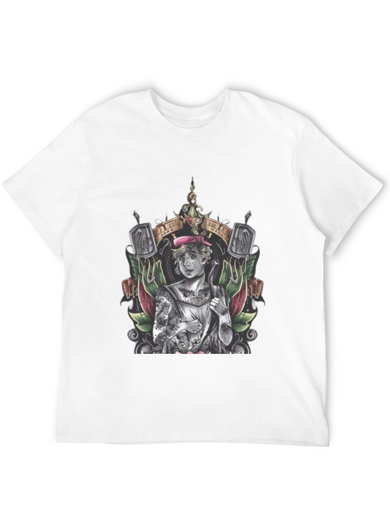 Tattooed Sailor Graphic Tee - Classic Black Cotton