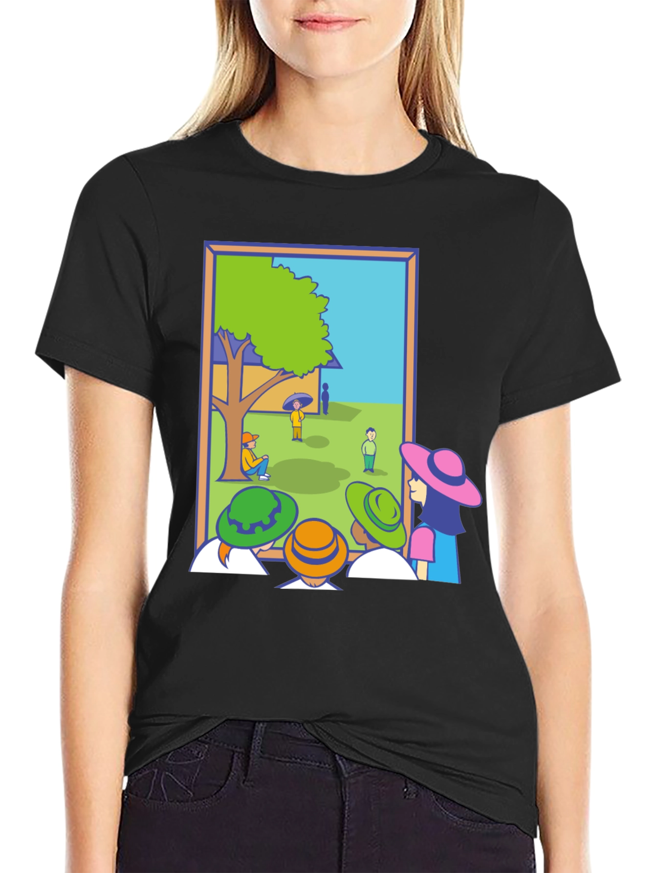 Cartoon Illustration Graphic Tee