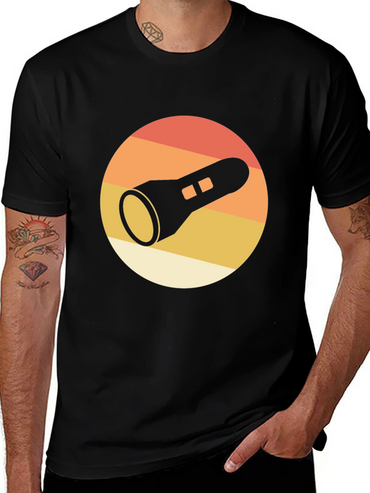 Retro Flashlight Graphic T-Shirt