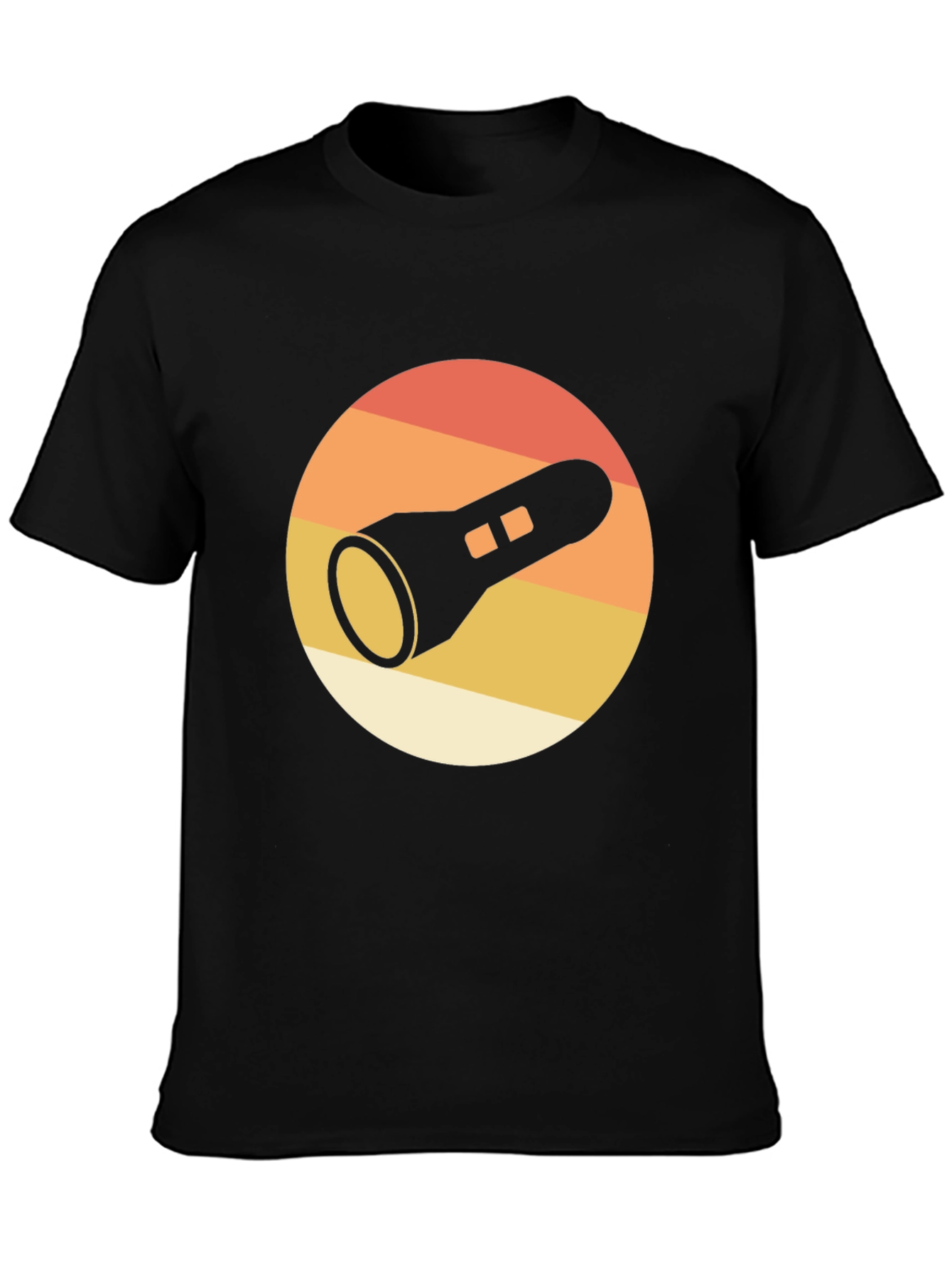 Retro Flashlight Graphic T-Shirt