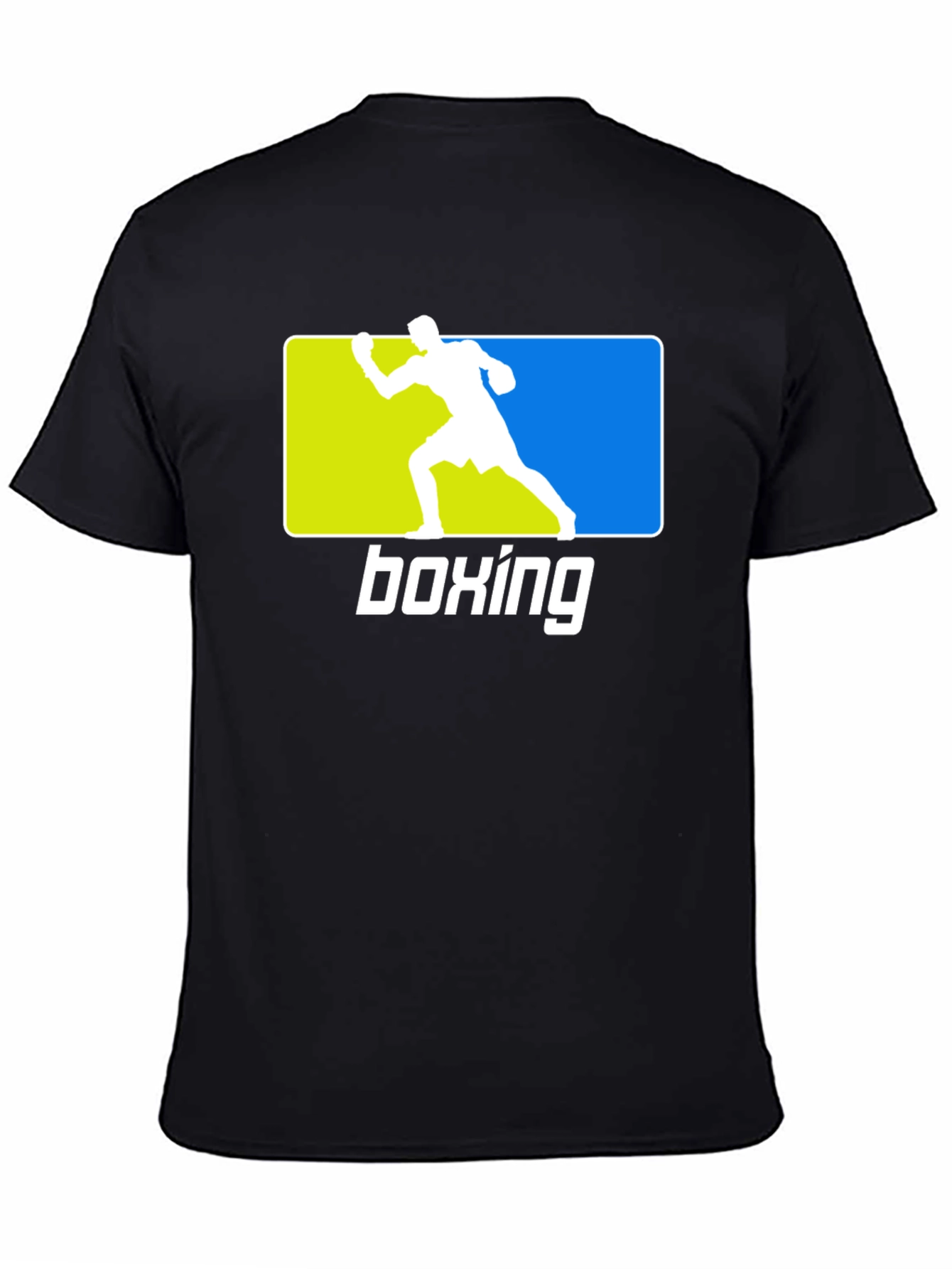 Boxing Graphic Tee - Black Sporty Design