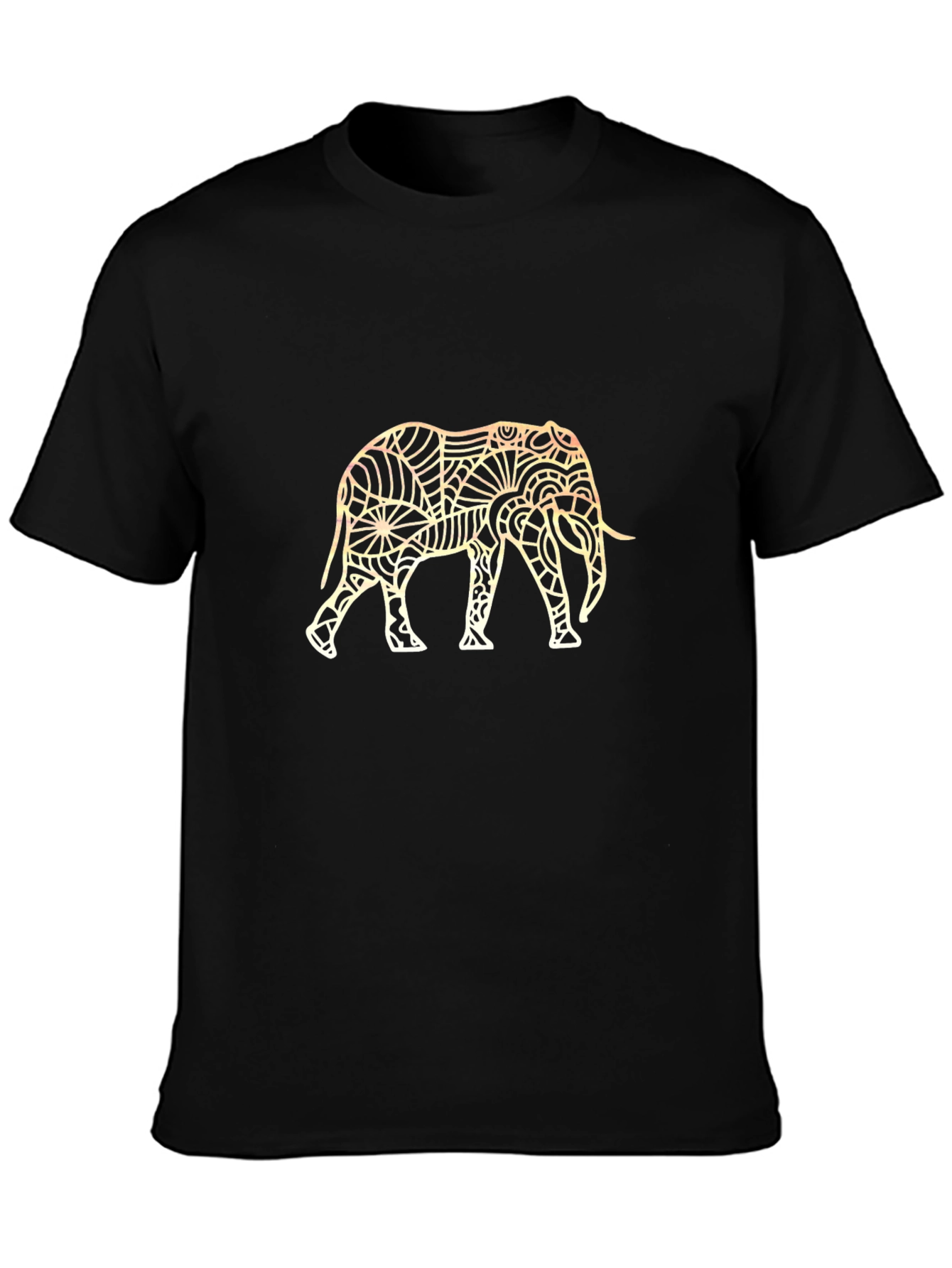 Elephant Graphic Black T-Shirt