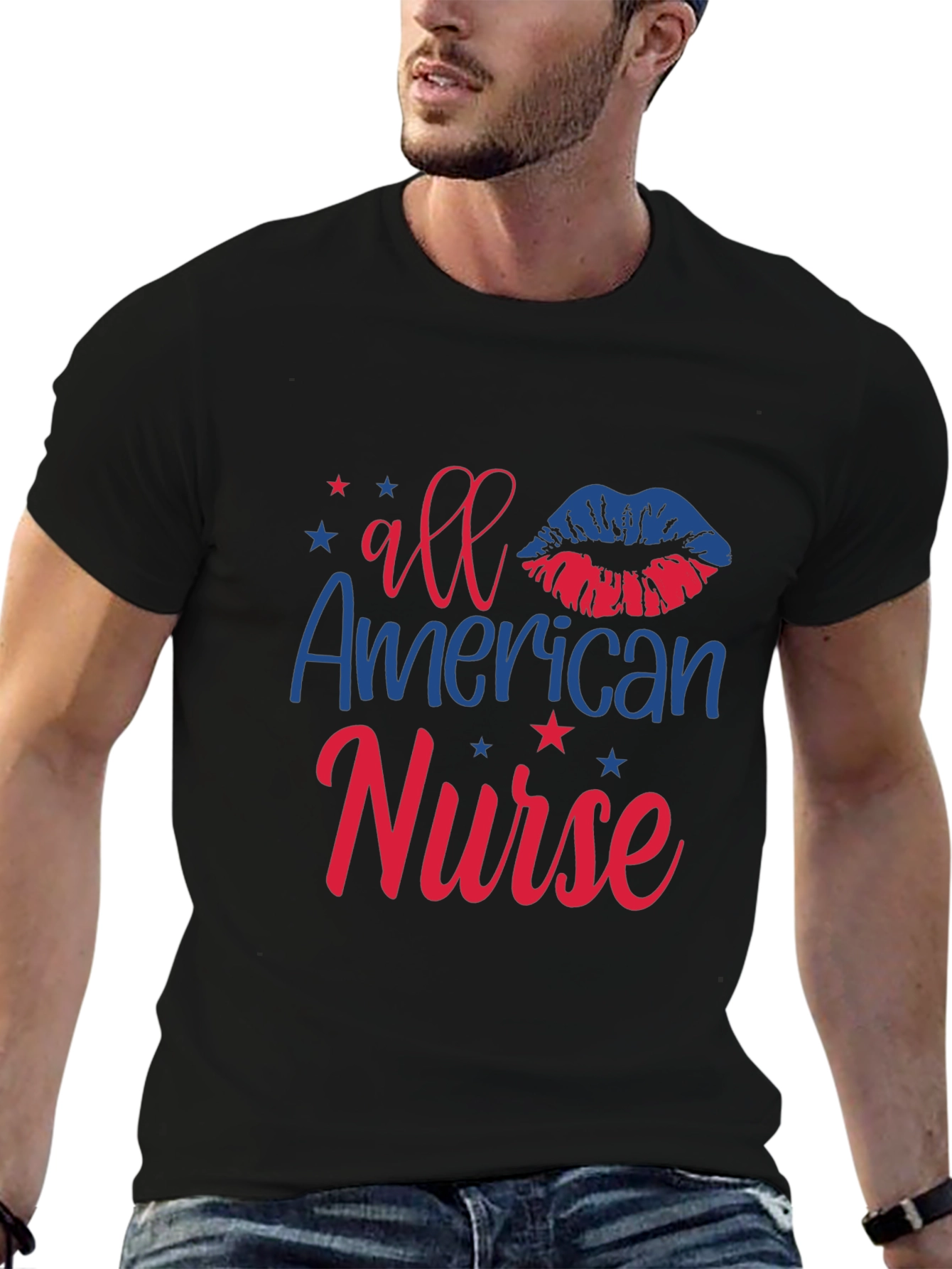 All American Nurse Patriotic T-Shirt