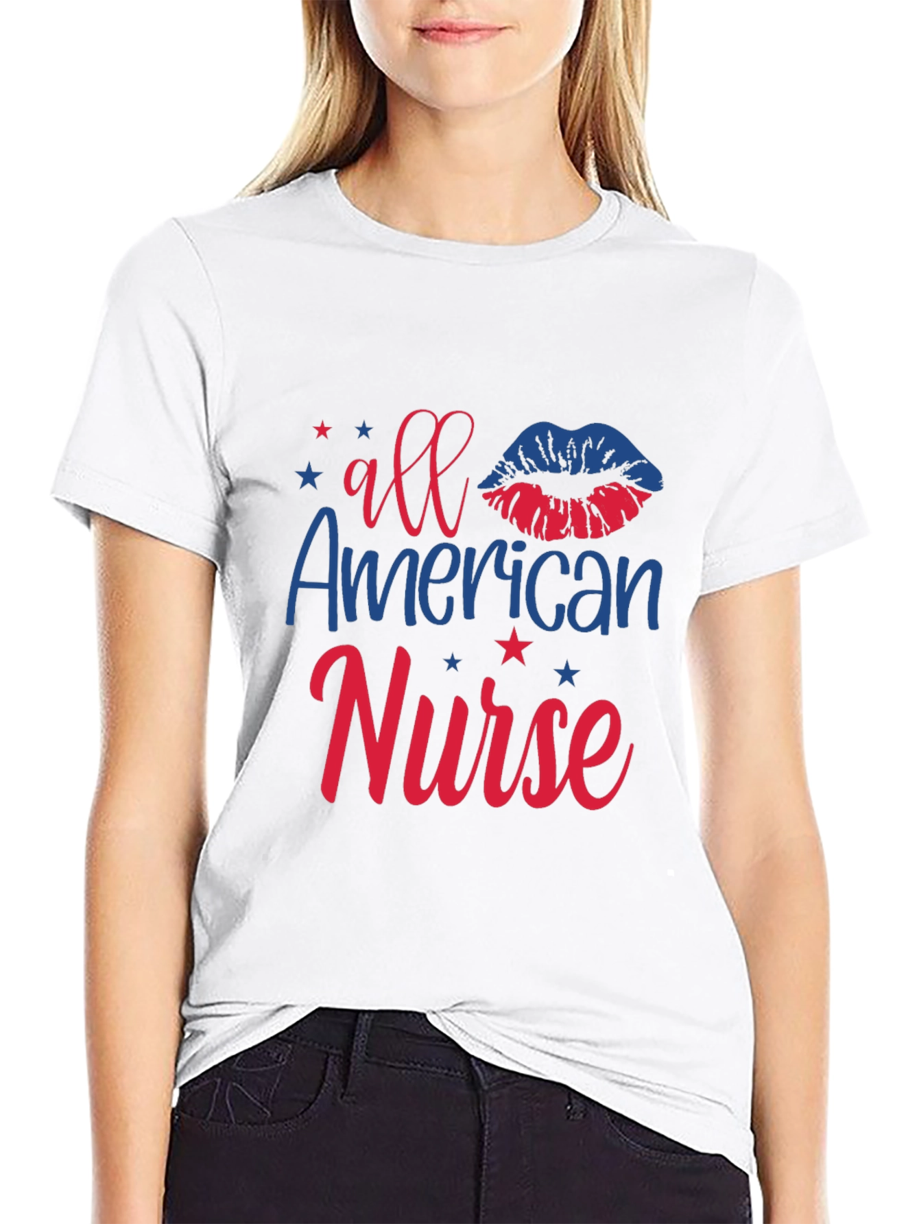 All American Nurse Patriotic T-Shirt