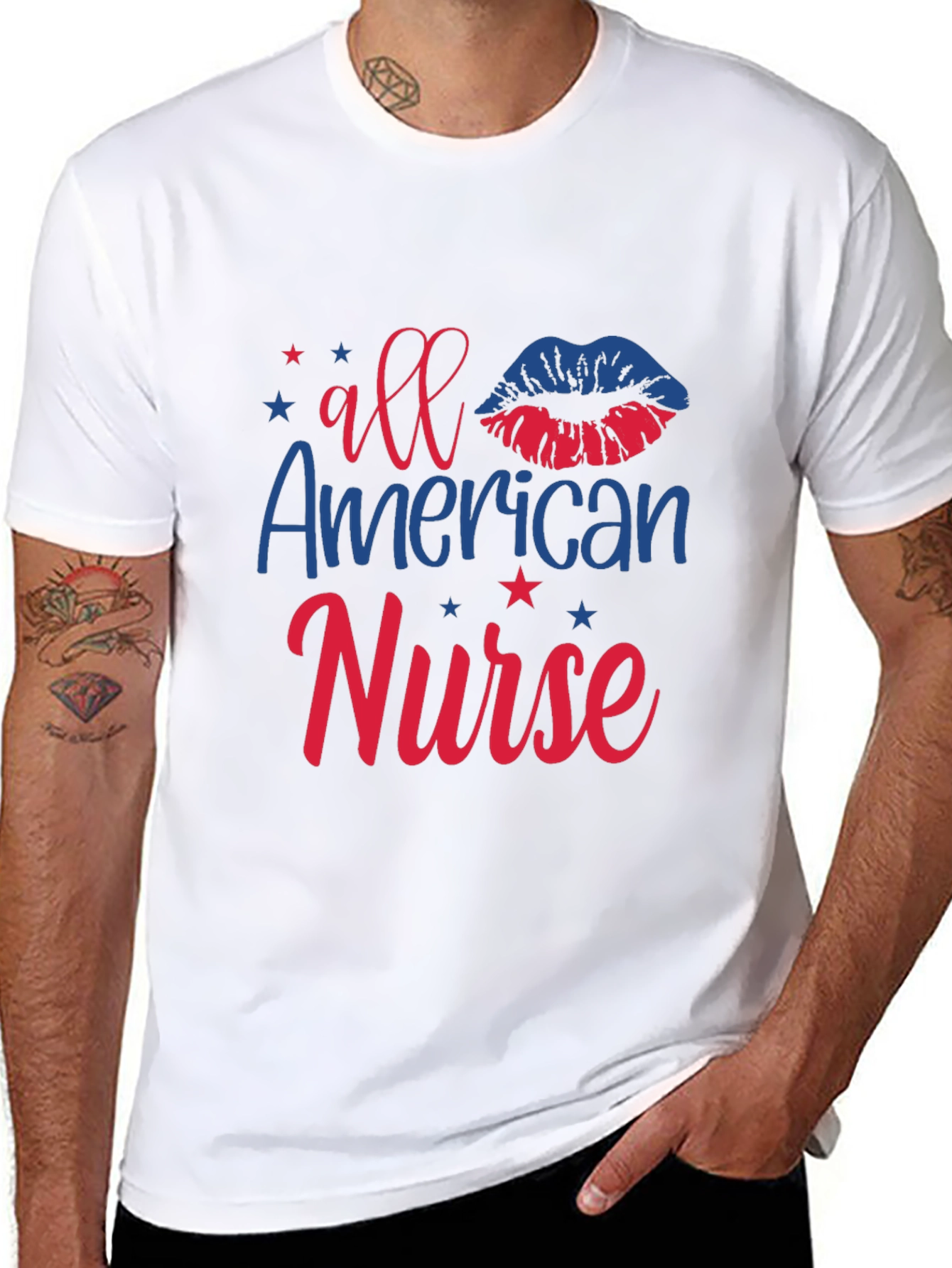 All American Nurse Patriotic T-Shirt