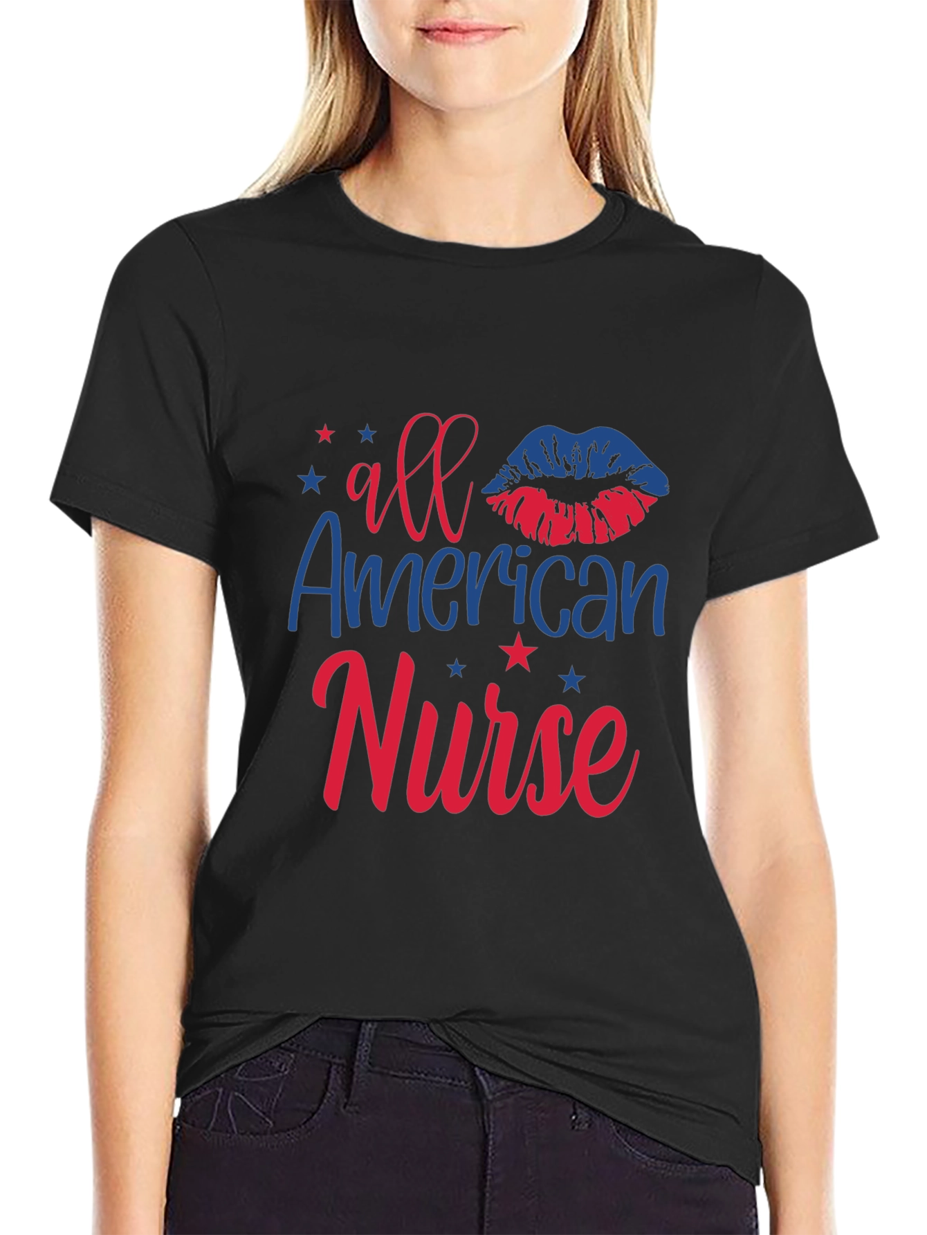 All American Nurse Patriotic T-Shirt