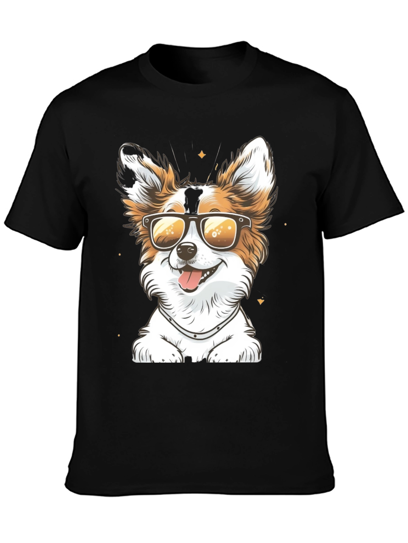 Cool Dog Graphic Tee - Sunglasses Pup Shirt