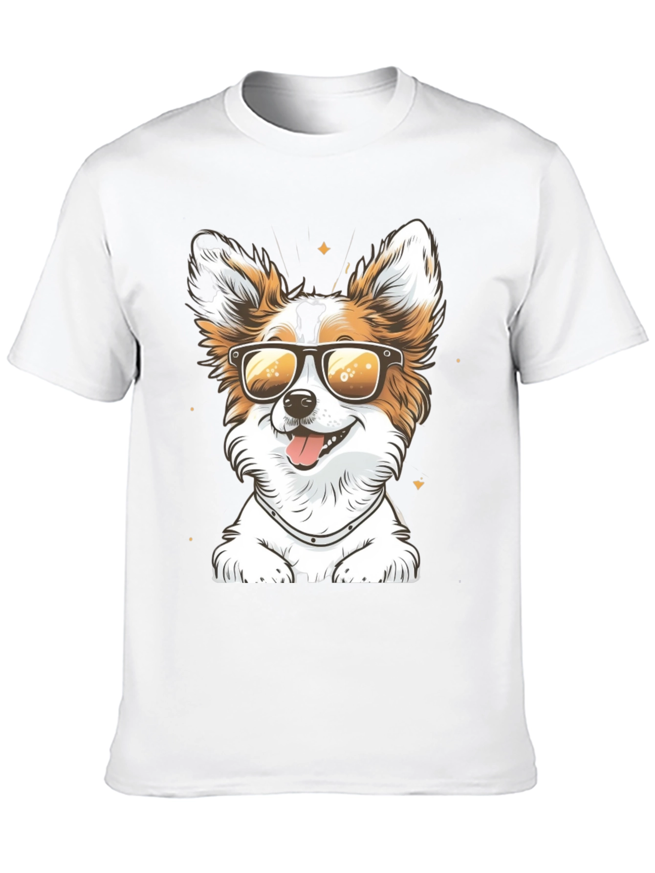 Cool Dog Graphic Tee - Sunglasses Pup Shirt