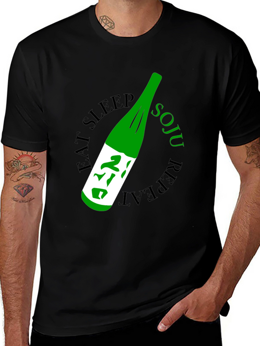 Eat Sleep Soju Repeat Graphic Tee
