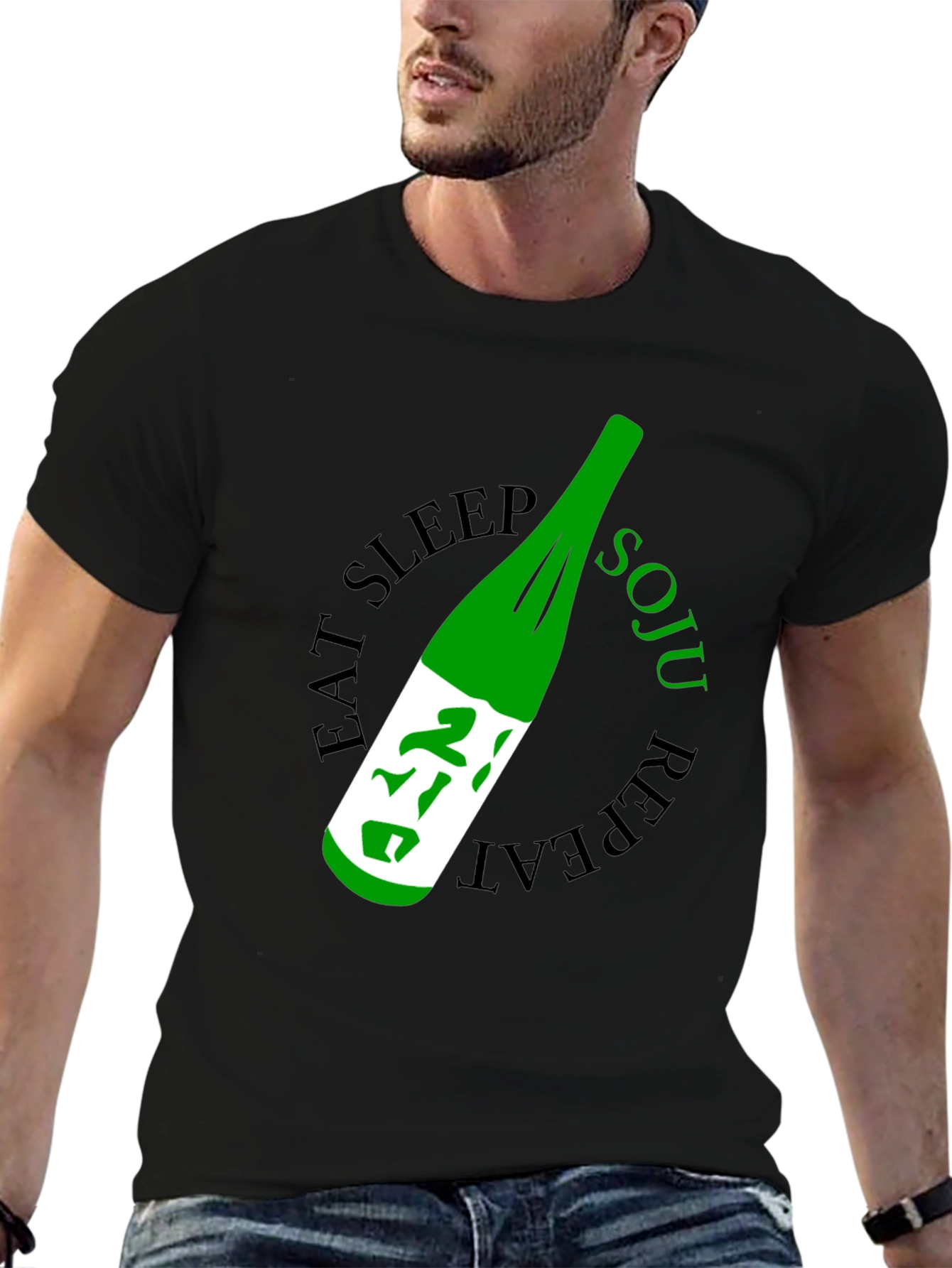 Eat Sleep Soju Repeat Graphic Tee