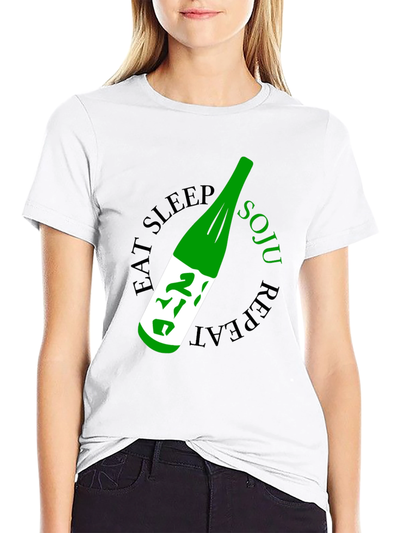 Eat Sleep Soju Repeat Graphic Tee