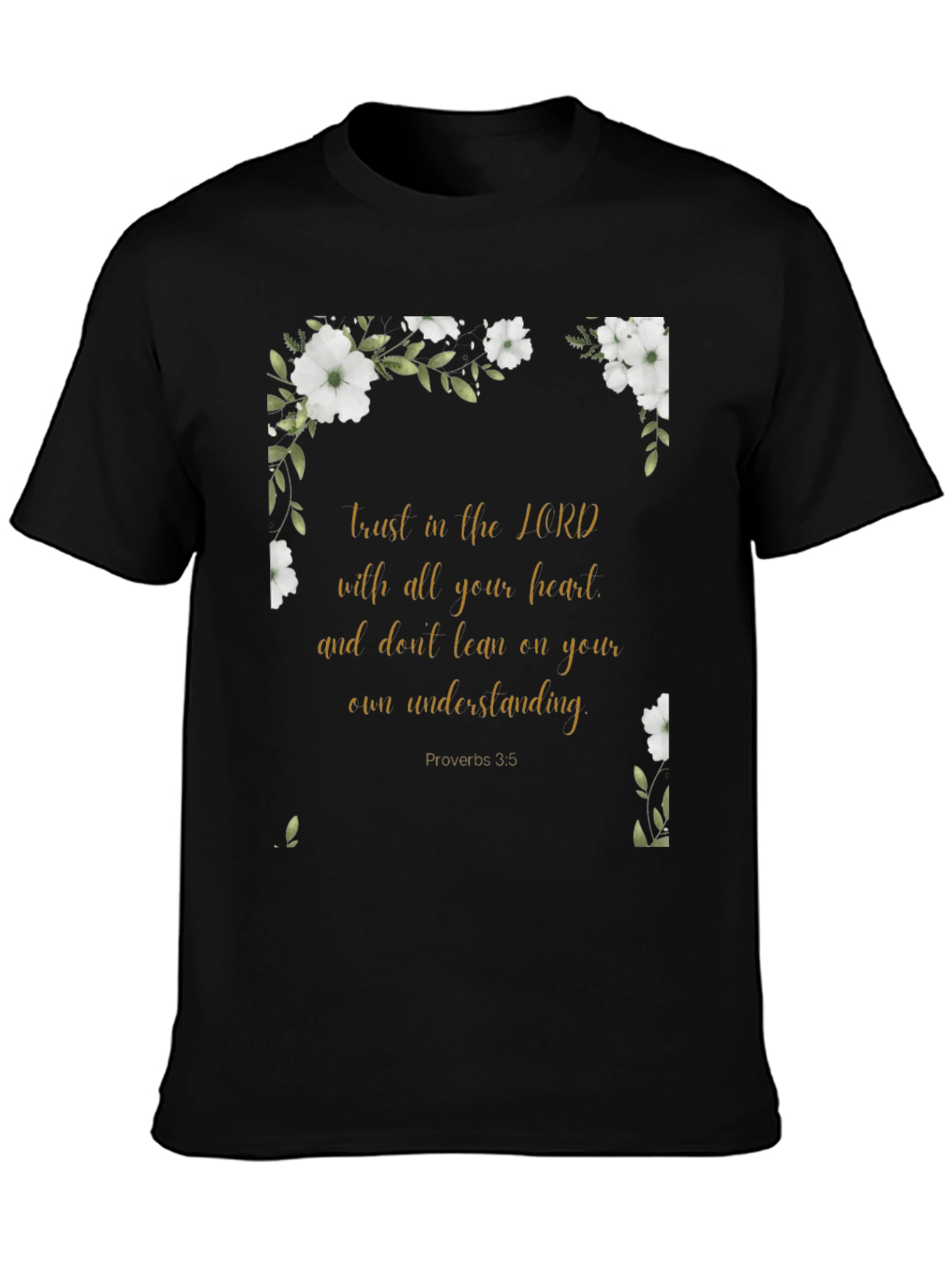 Faith-Inspired Floral T-Shirt