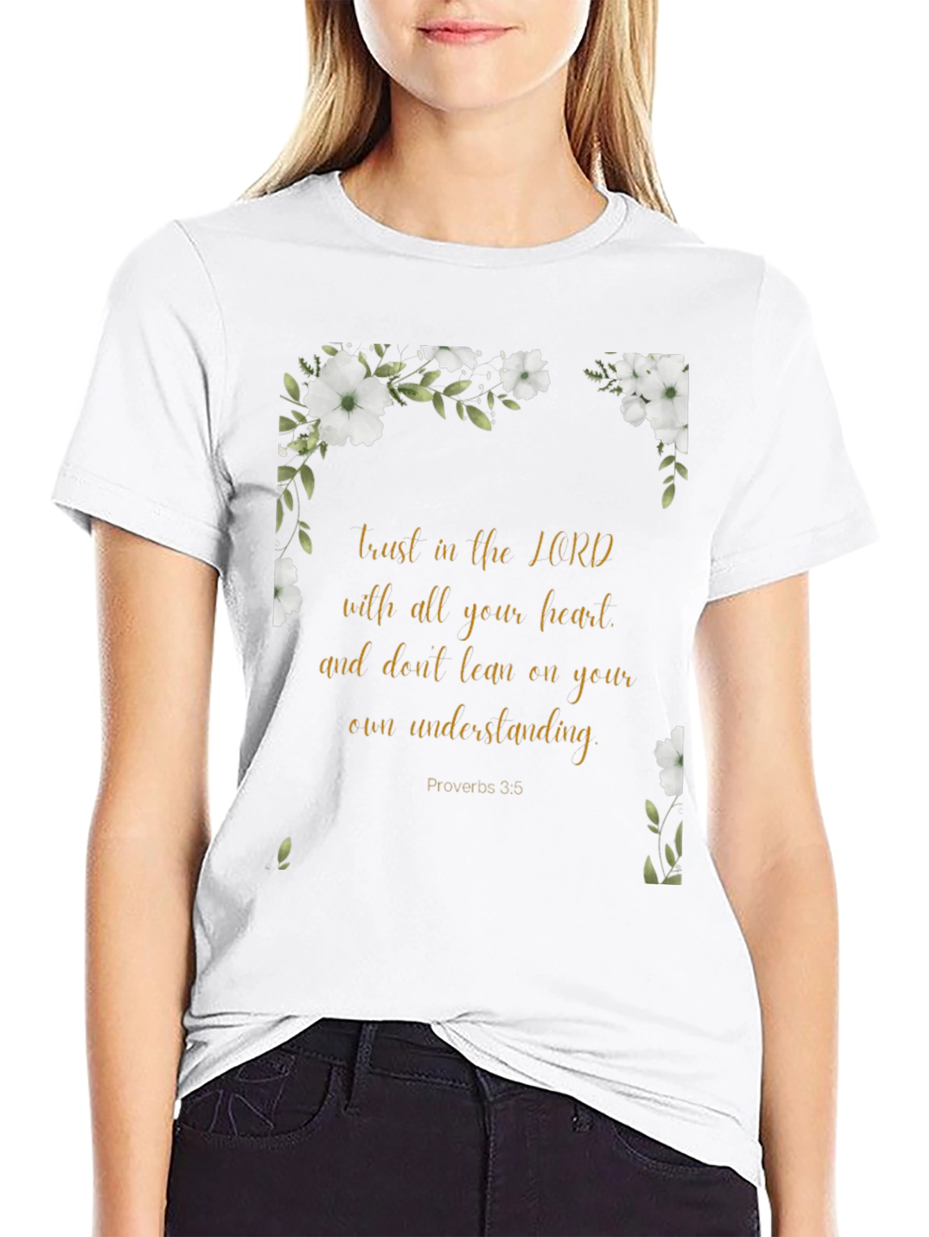 Faith-Inspired Floral T-Shirt