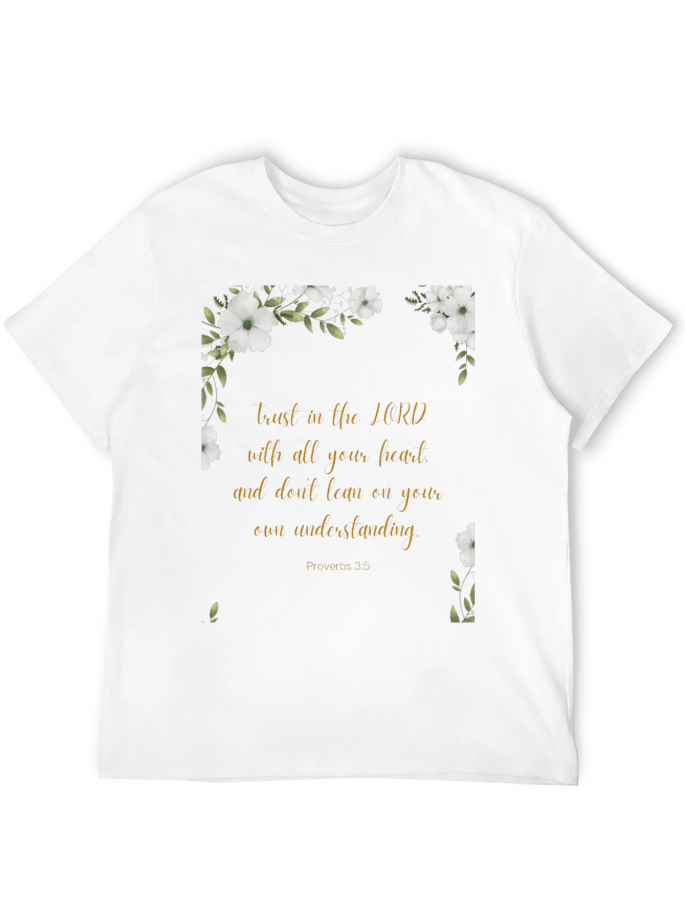 Faith-Inspired Floral T-Shirt