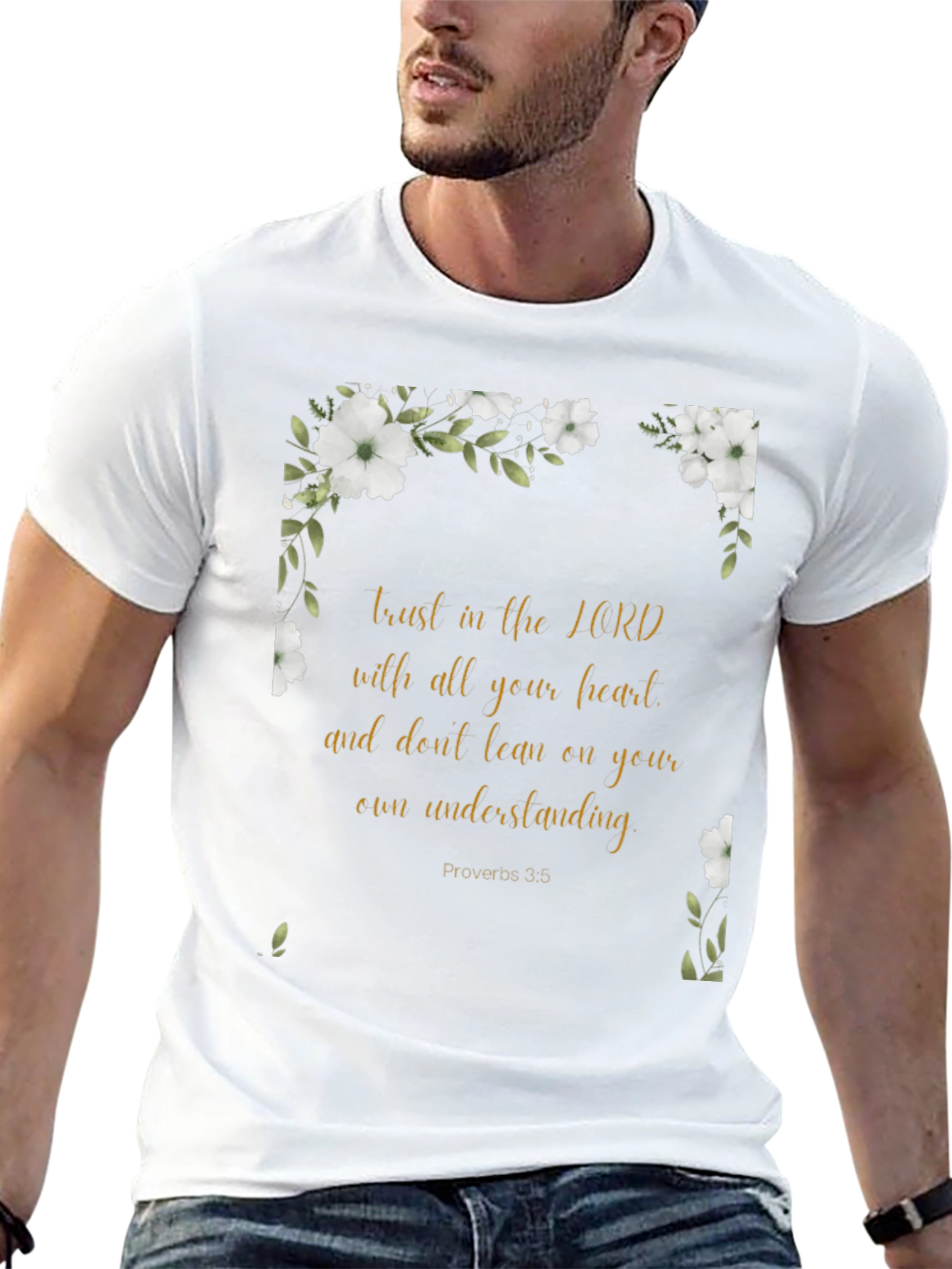 Faith-Inspired Floral T-Shirt