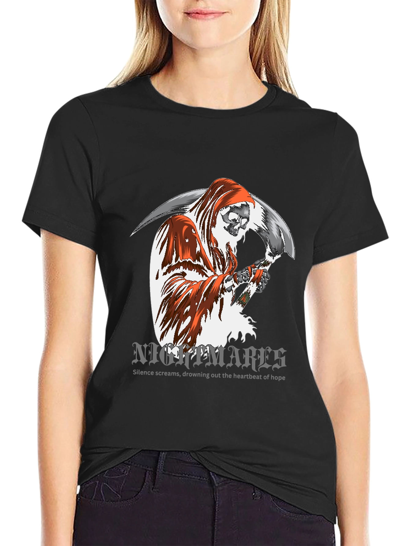 Grim Reaper Nightmare T-Shirt - Unisex Cotton Tee