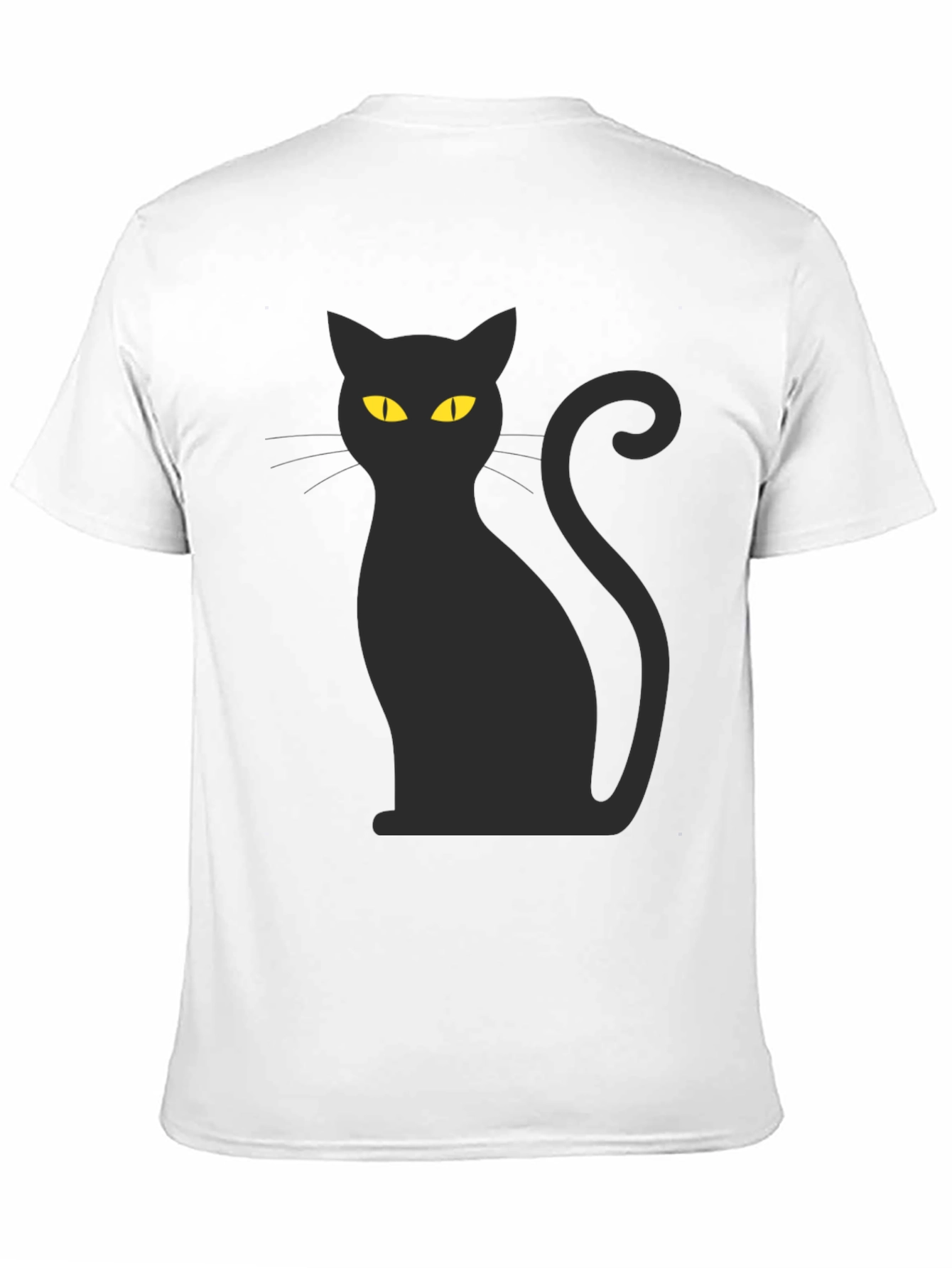 Black Cat Graphic T-Shirt - Mens Crew Neck Tee