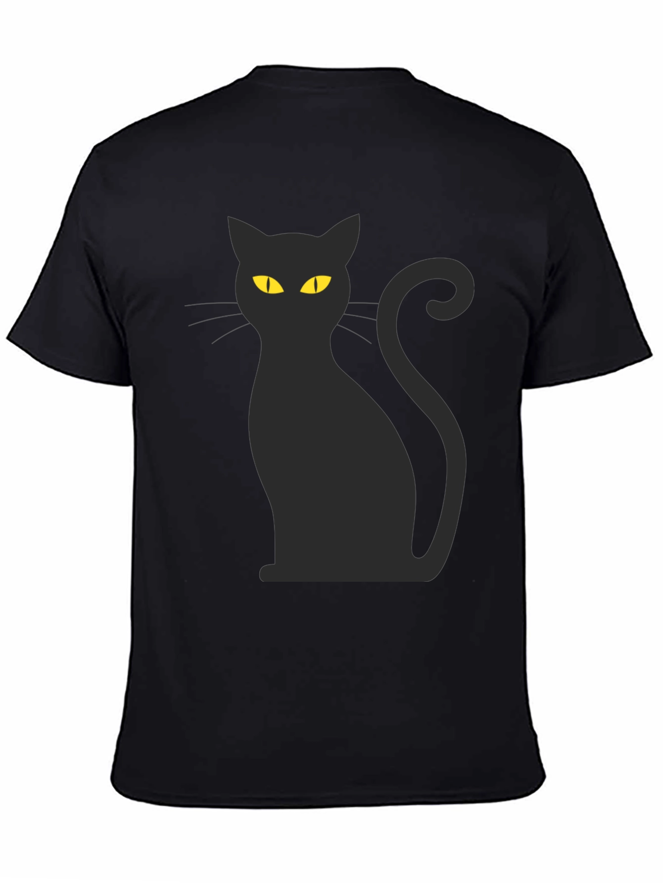 Black Cat Graphic T-Shirt - Mens Crew Neck Tee