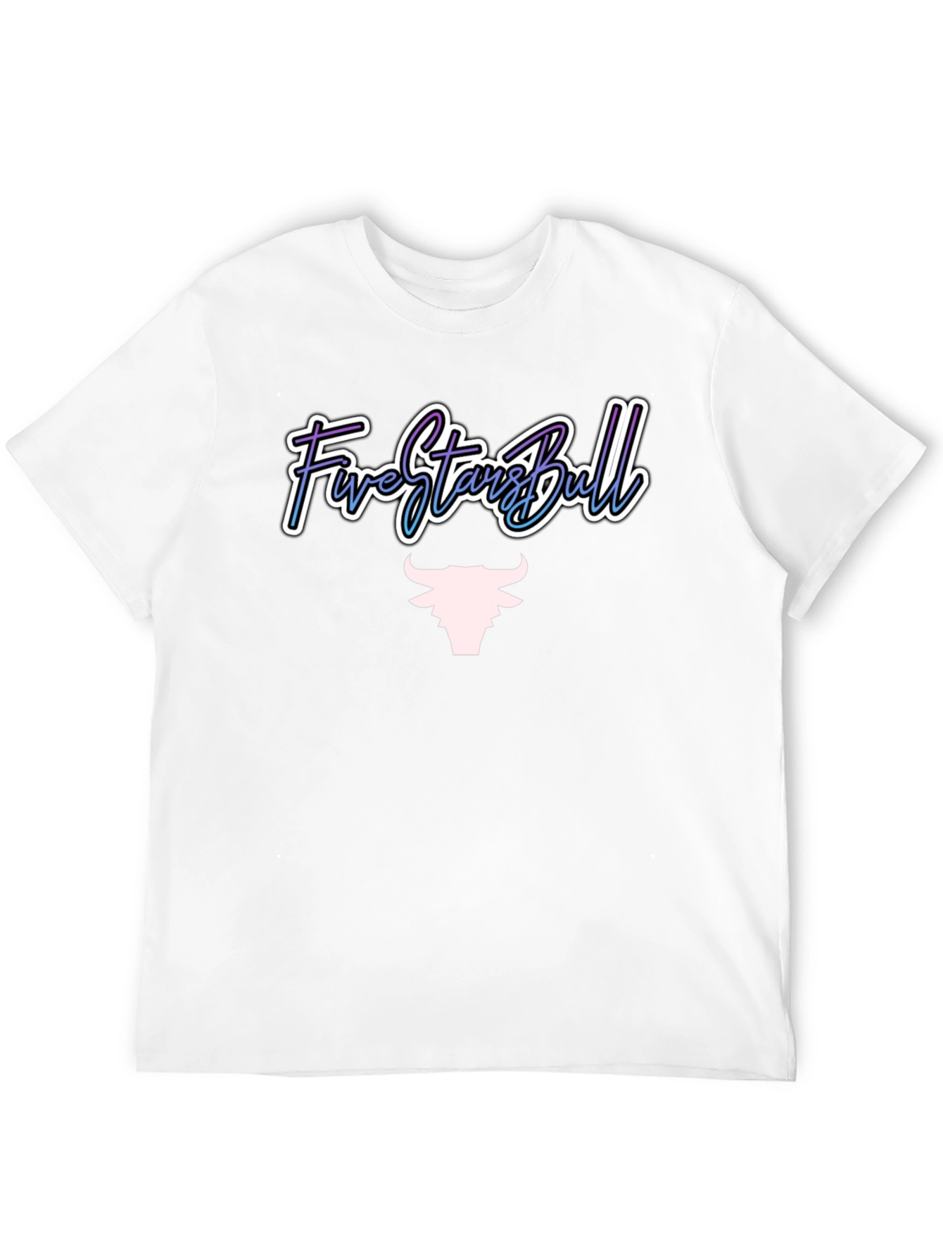 Five Stars Bull Graphic Tee - Stylish Mens T-Shirt