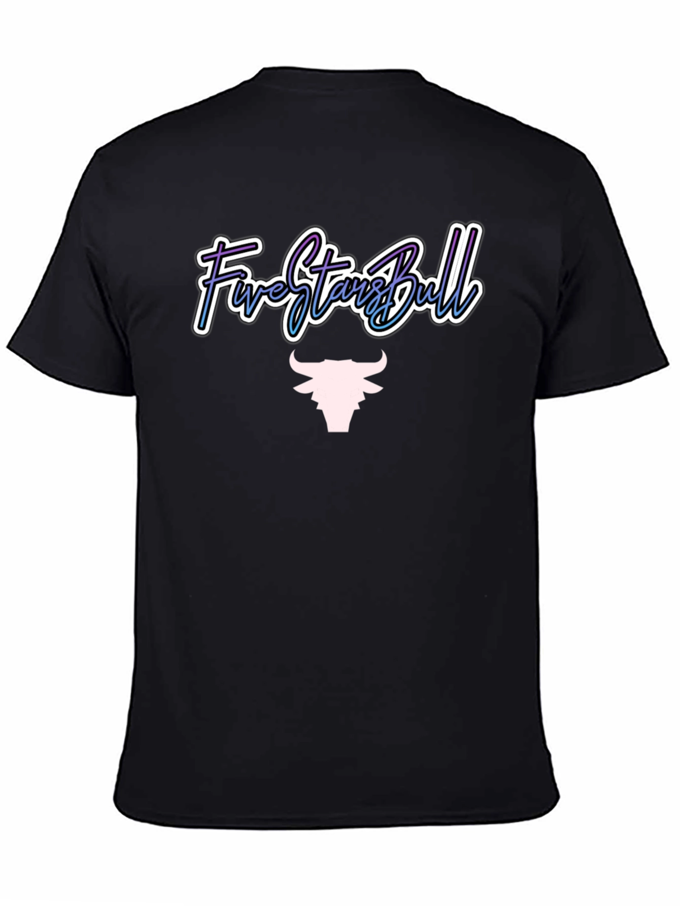 Five Stars Bull Graphic Tee - Stylish Mens T-Shirt
