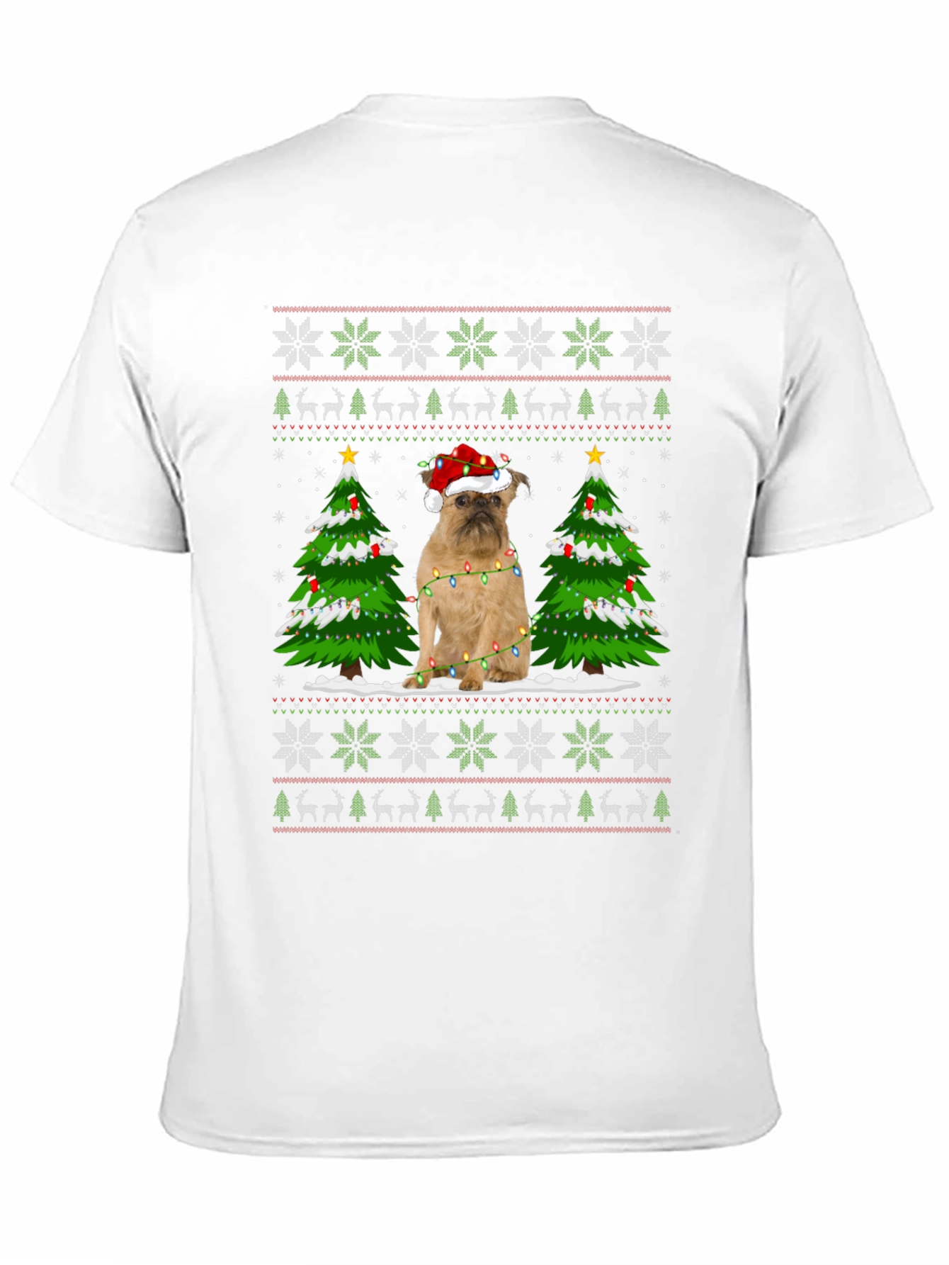Festive Dog Christmas Tree Sweater T-Shirt