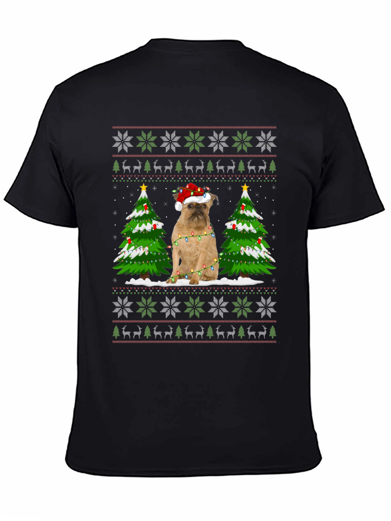 Festive Dog Christmas Tree Sweater T-Shirt