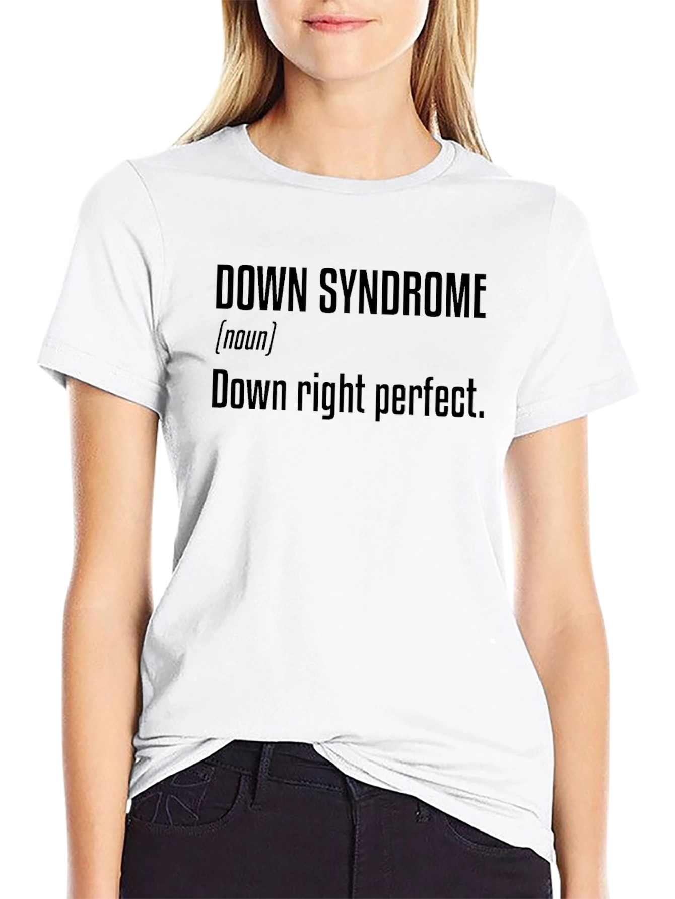 Down Syndrome Definition Black T-Shirt
